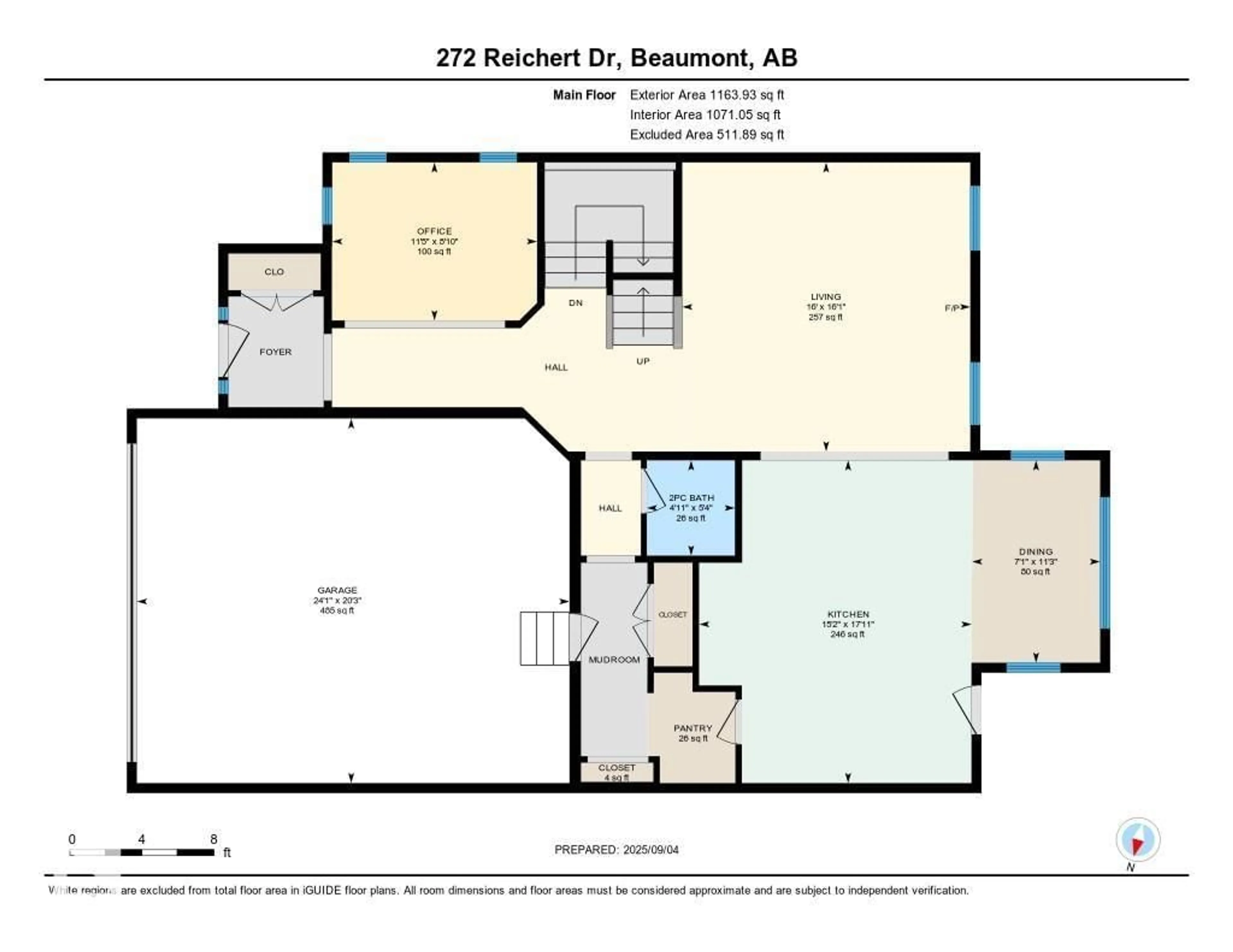 Floor plan for 272 REICHERT DR, Beaumont Alberta T4X1Z7