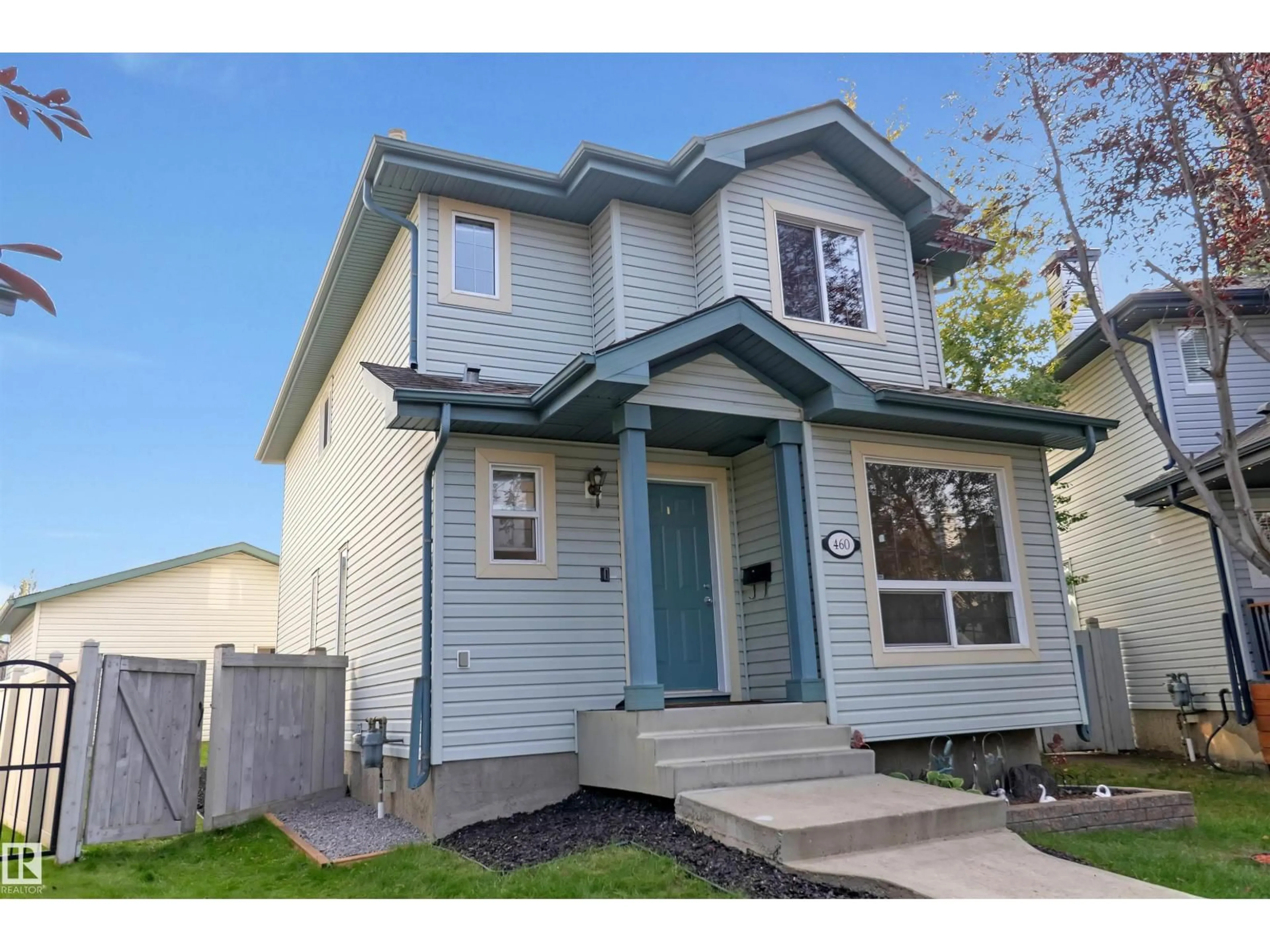Home with vinyl exterior material, street for 460 GIBB WD, Edmonton Alberta T5T6W7