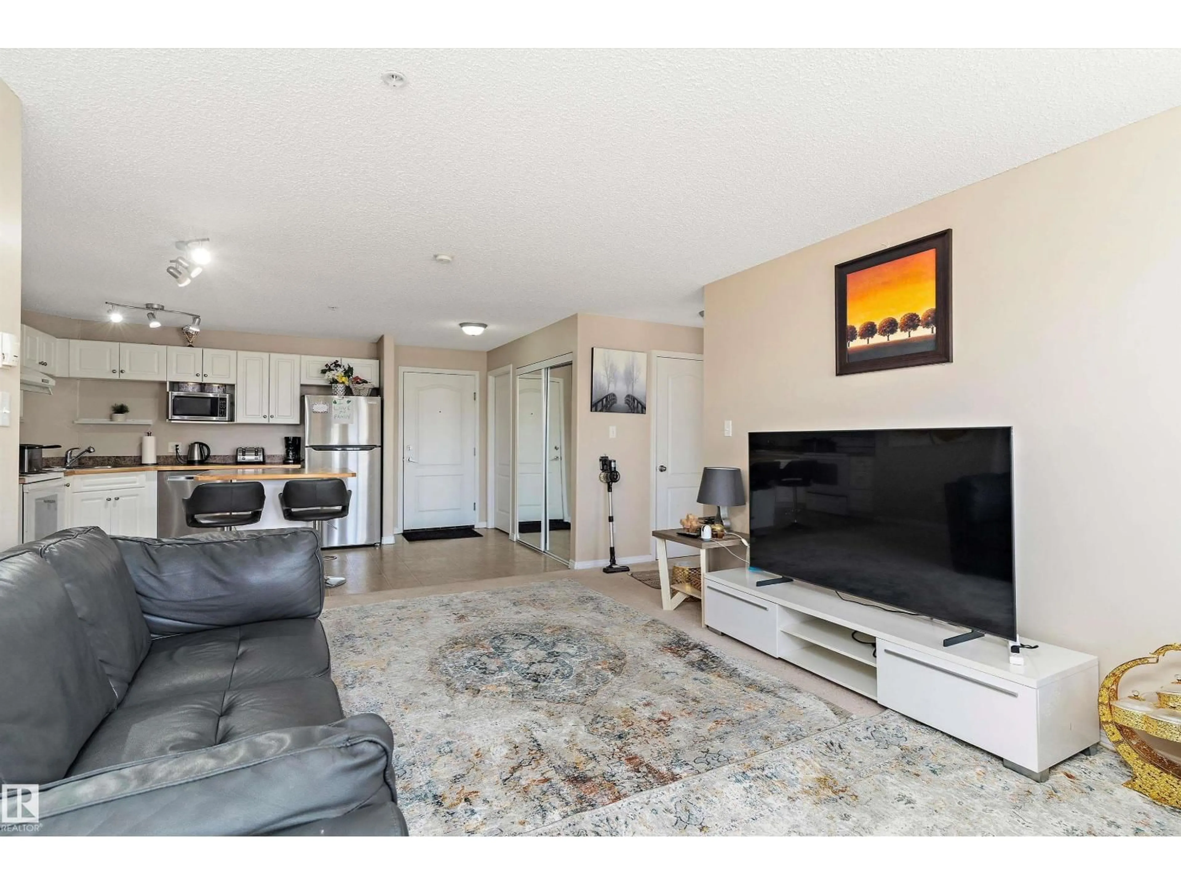 Living room with furniture, unknown for 316 - 5350 199 ST, Edmonton Alberta T6M0A5