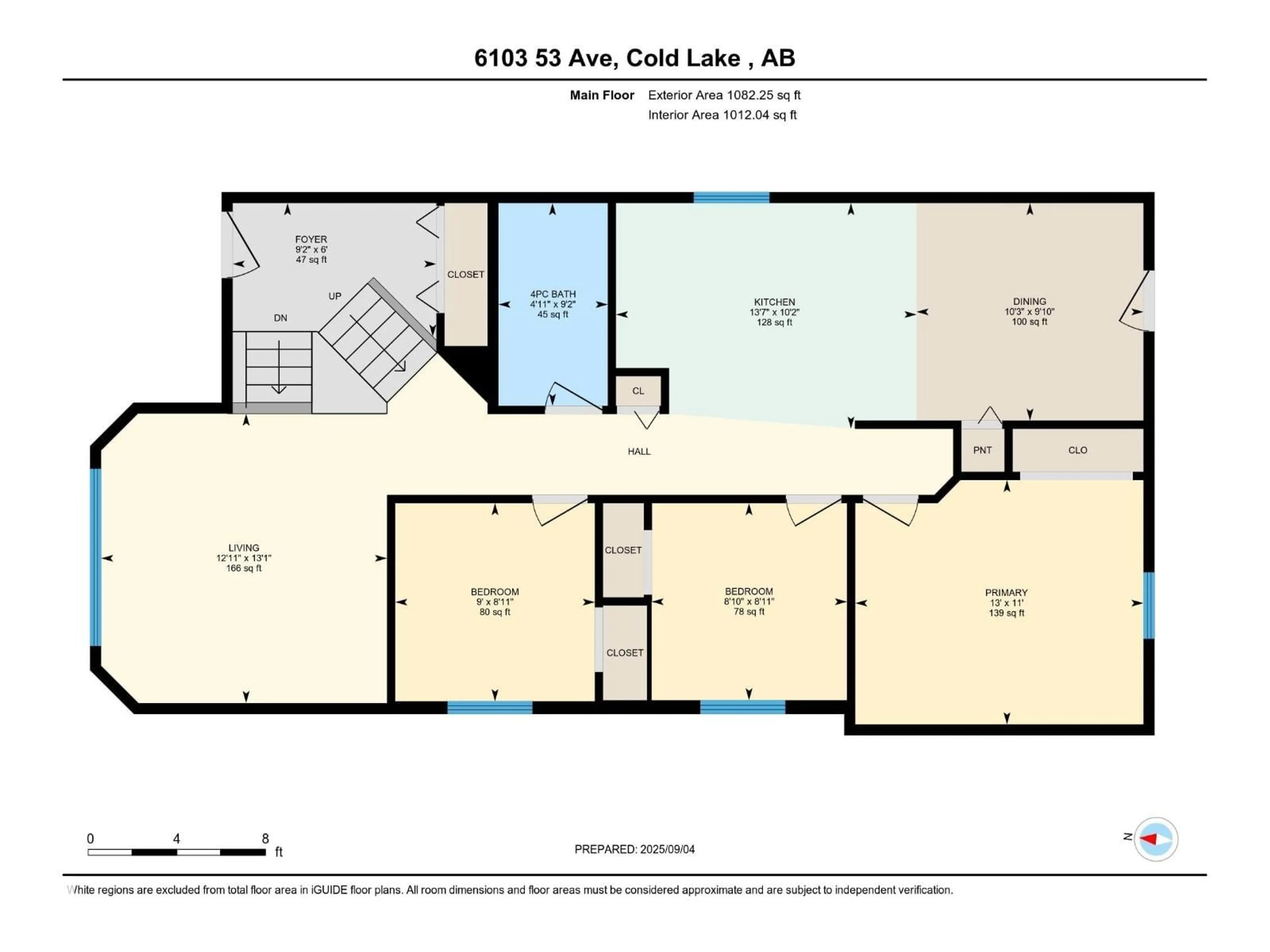 Floor plan for 6103 53 AV, Cold Lake Alberta T9M1V5