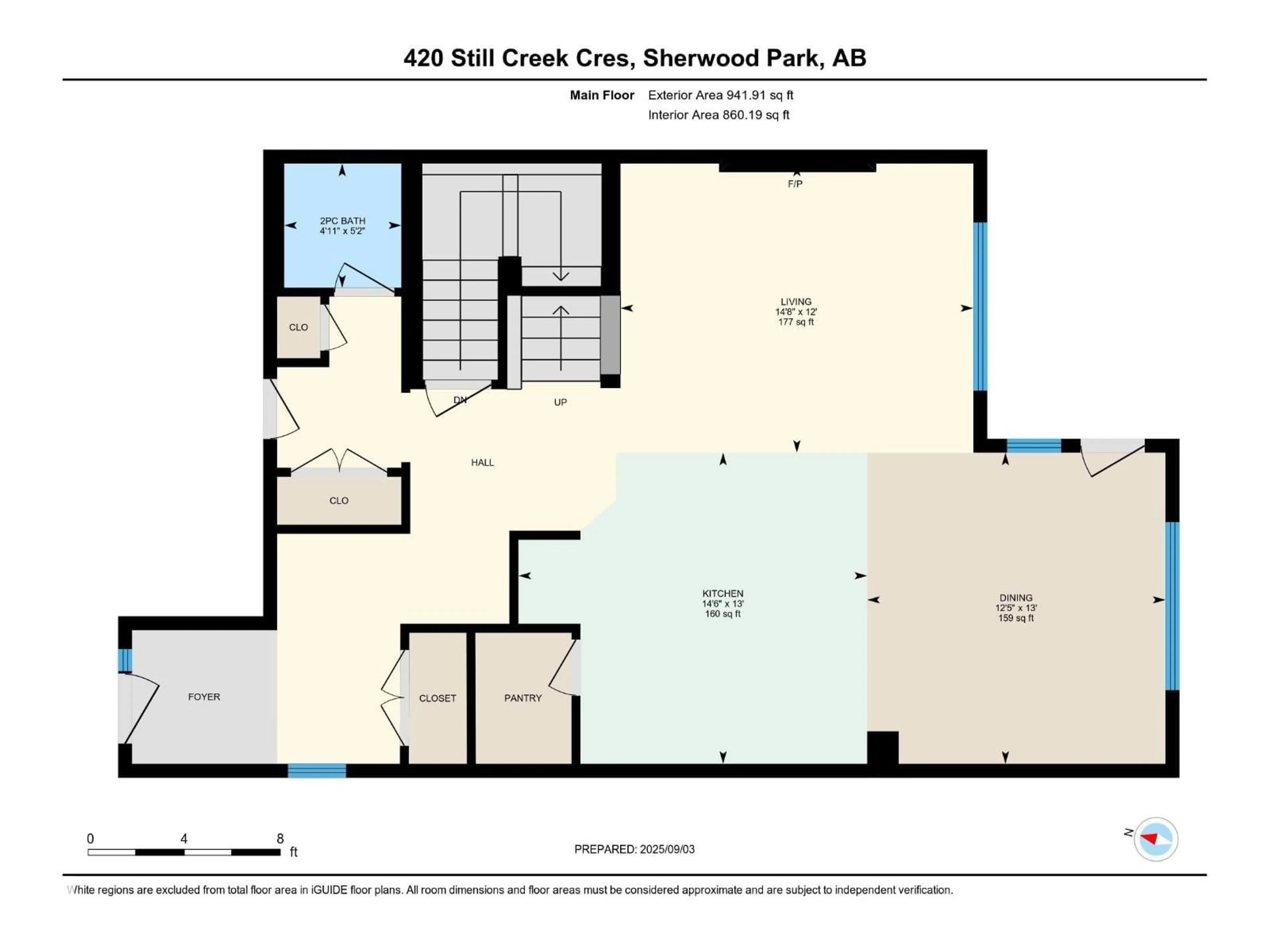 Floor plan for 420 STILL CREEK CR, Sherwood Park Alberta T8H0S6