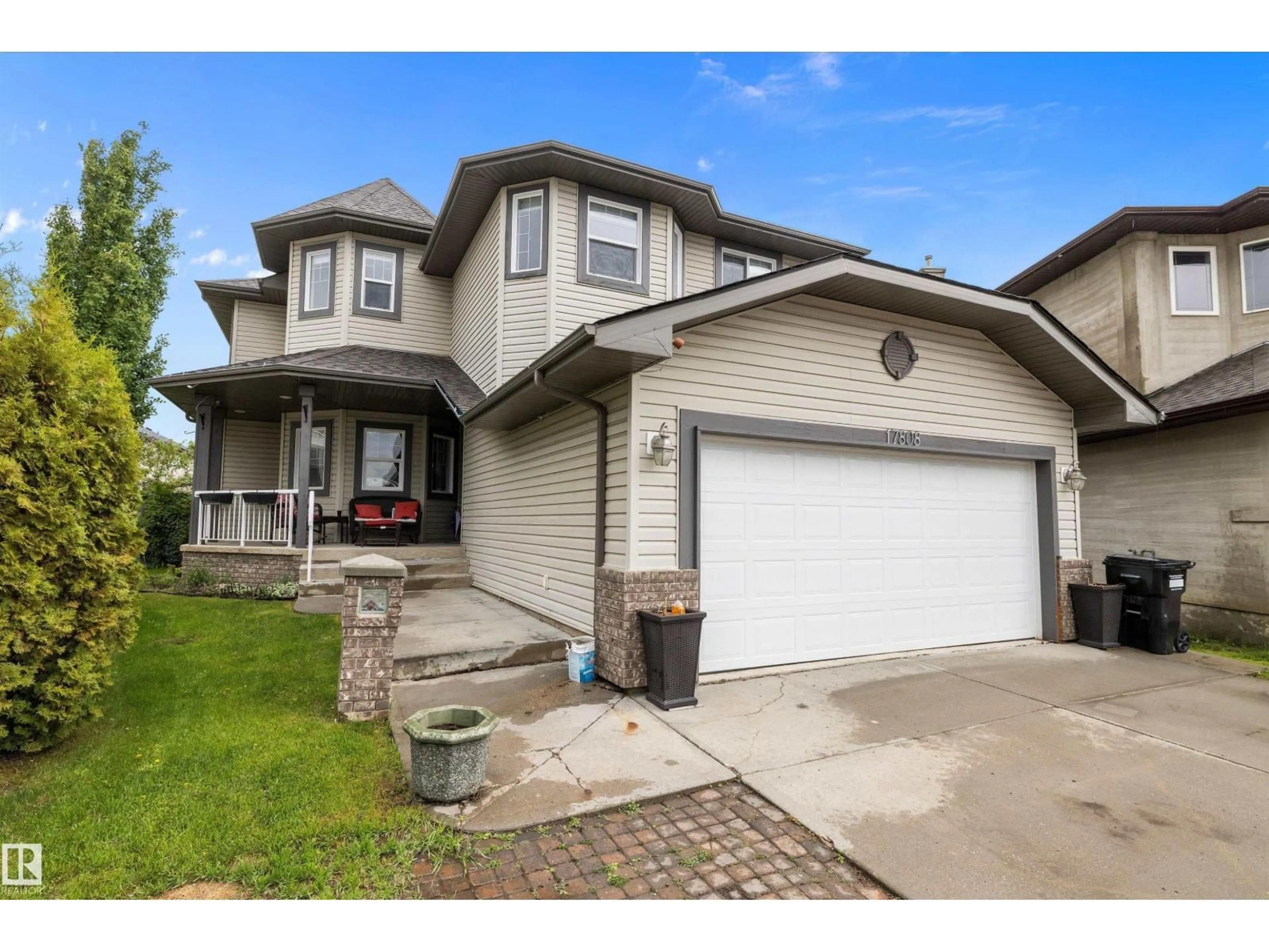 Home with vinyl exterior material, street for 17808 109 ST, Edmonton Alberta T5X6H6