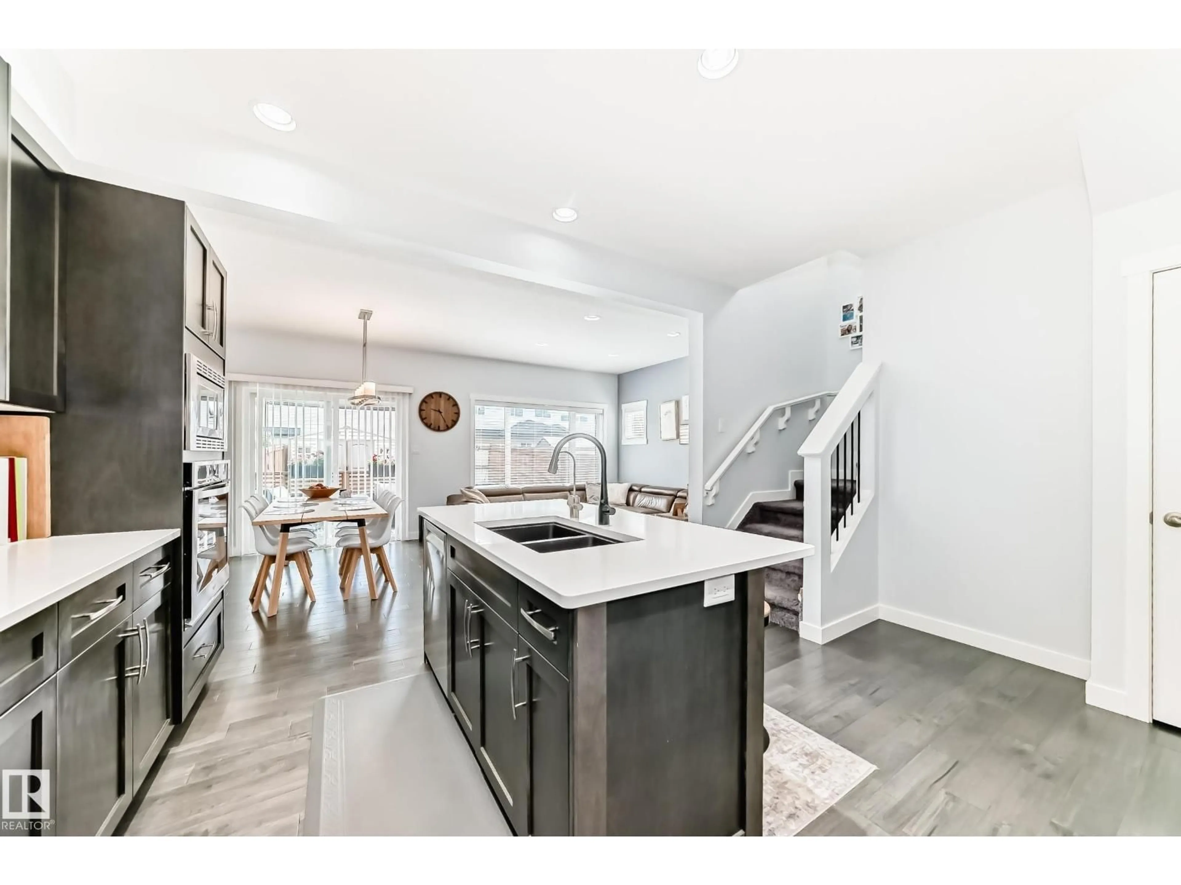 Open concept kitchen, ceramic/tile floor for 20725 99A AV, Edmonton Alberta T5T7G4