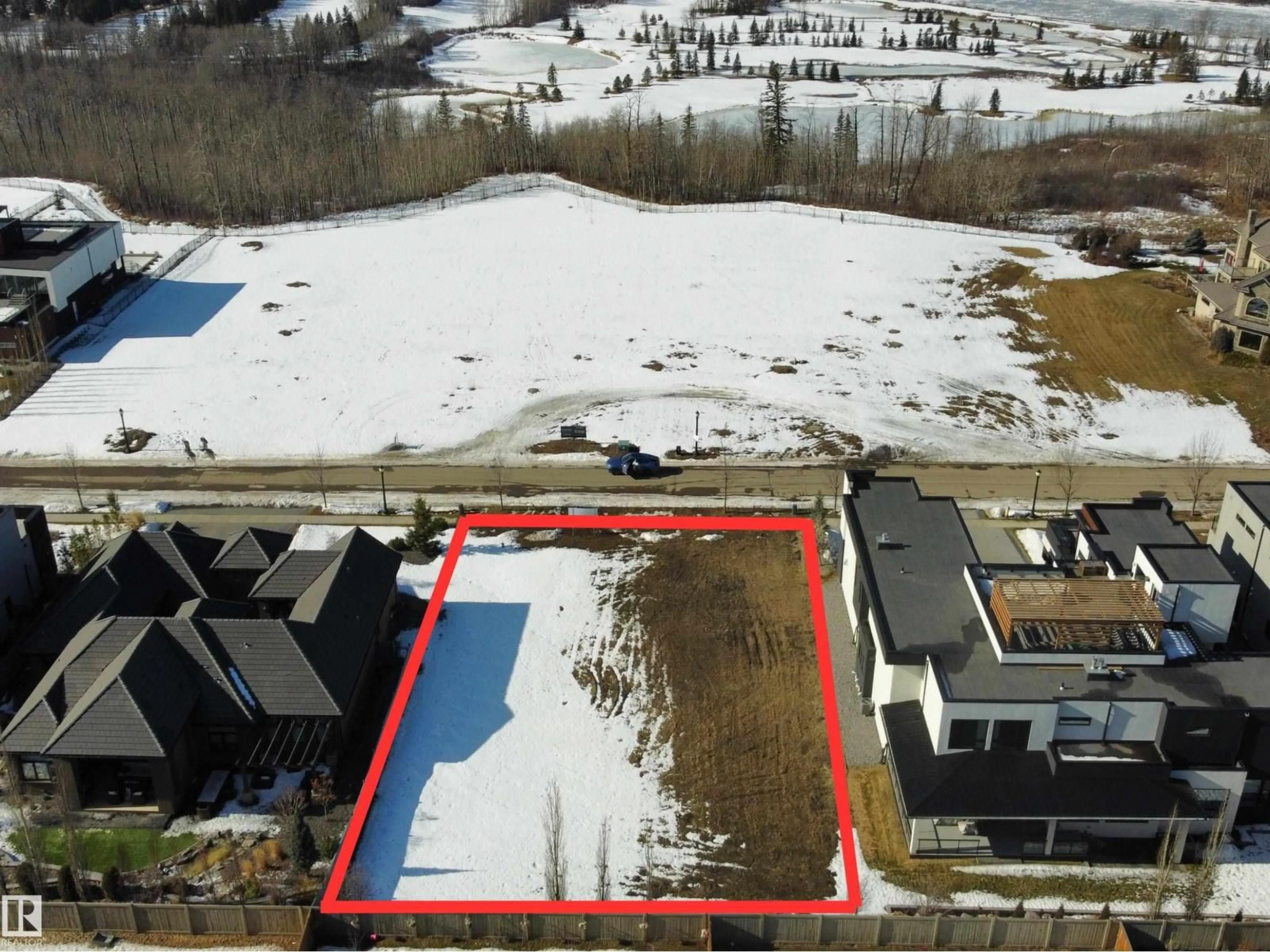 A pic from outside/outdoor area/front of a property/back of a property/a pic from drone, unknown for 21 WINDERMERE DR, Edmonton Alberta T6W0S2