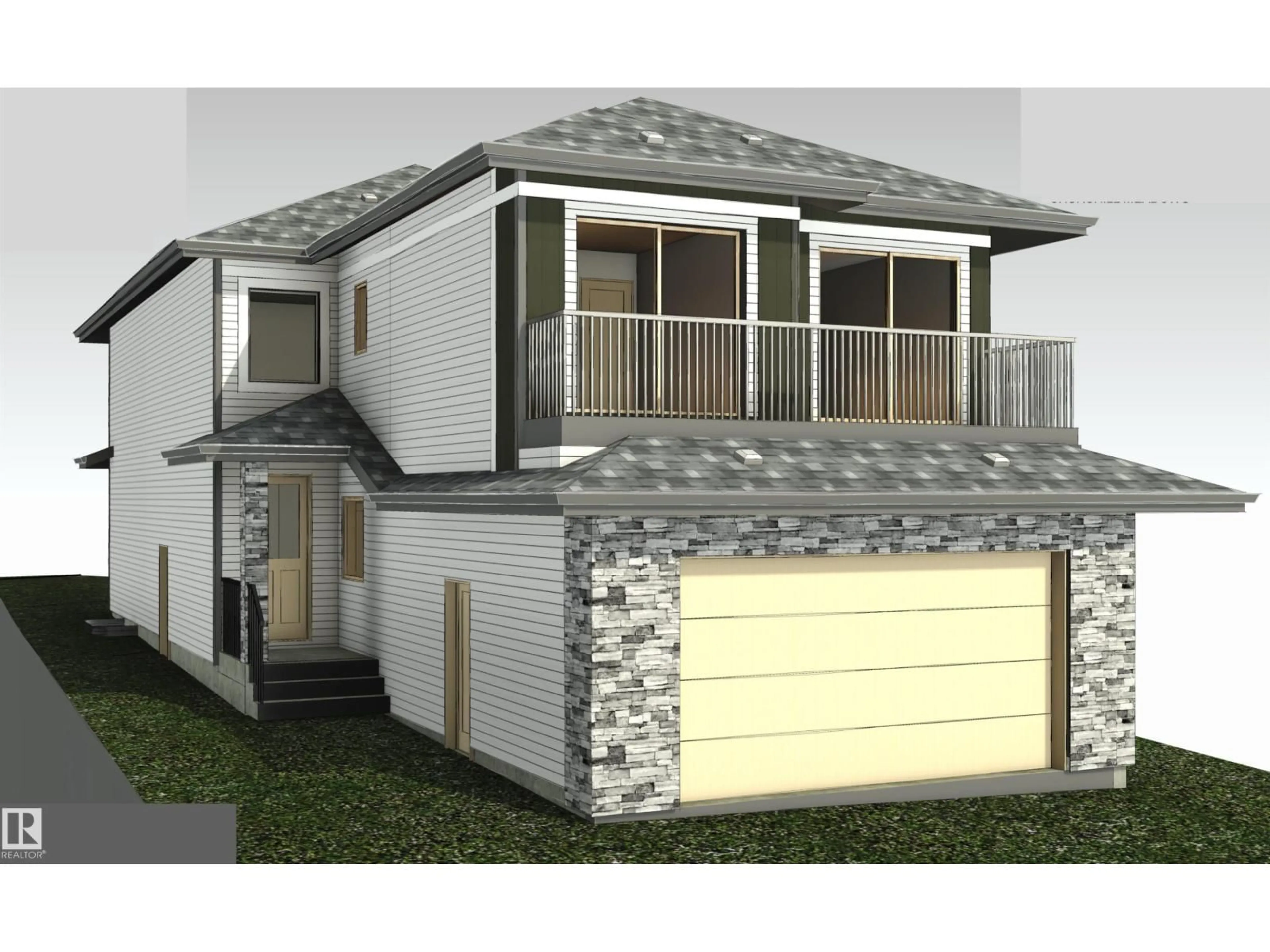 Home with vinyl exterior material, street for NE - 2414 63 AV, Rural Leduc County Alberta T4X3A6