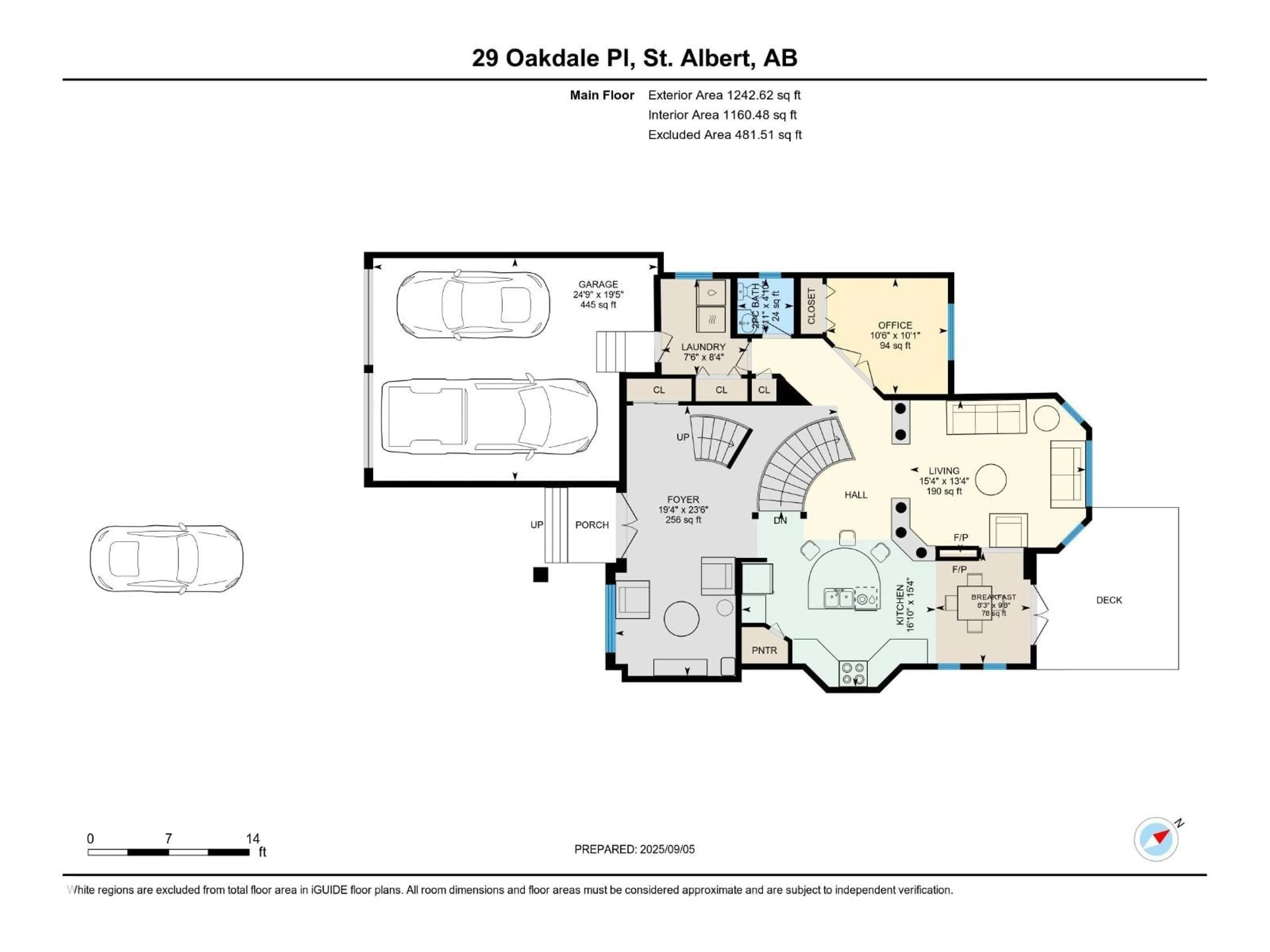 Floor plan for 29 OAKDALE PL, St. Albert Alberta T8N6L7