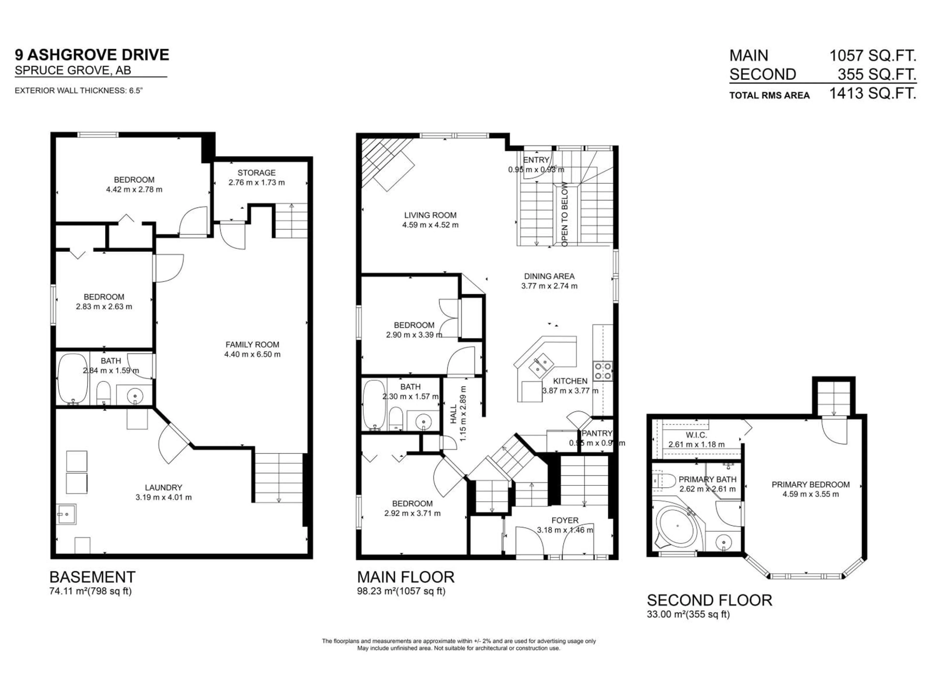 Floor plan for 9 ASHGROVE DR, Spruce Grove Alberta T7X4R5