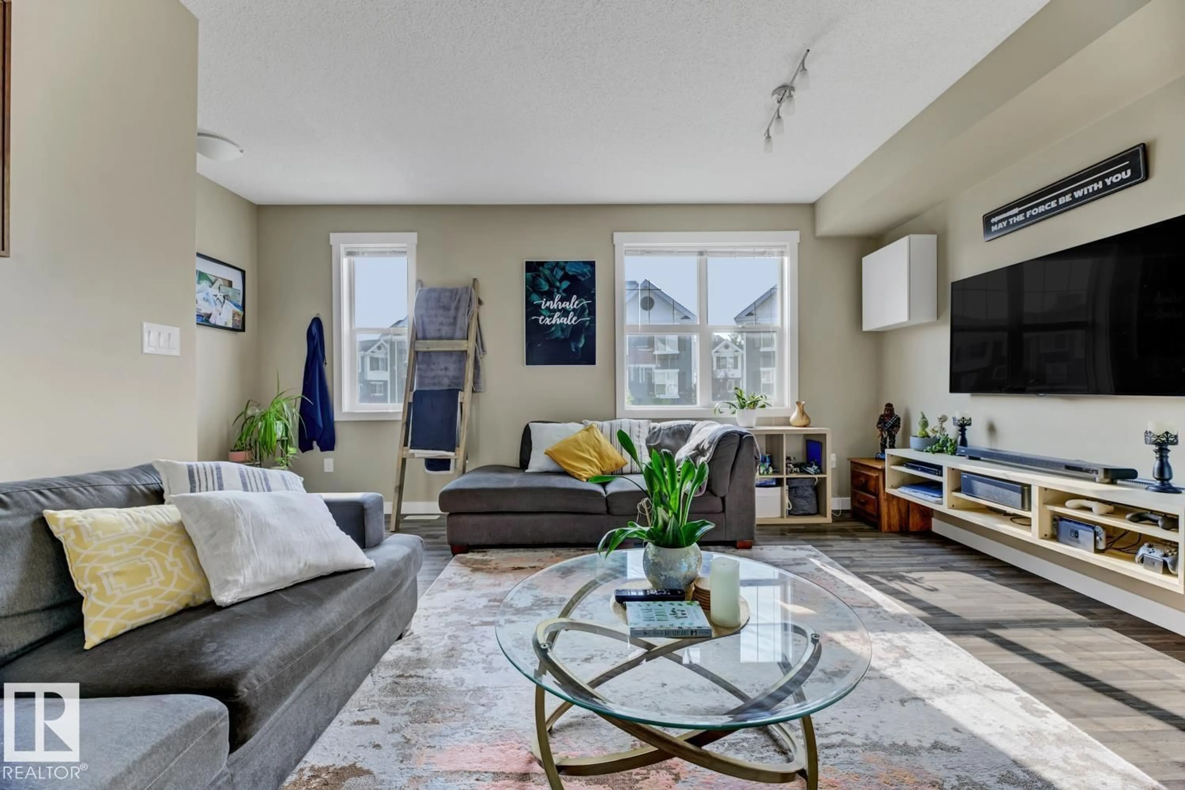 Living room with furniture, unknown for 105 - 8315 180 AV NW, Edmonton Alberta T5Z0J2