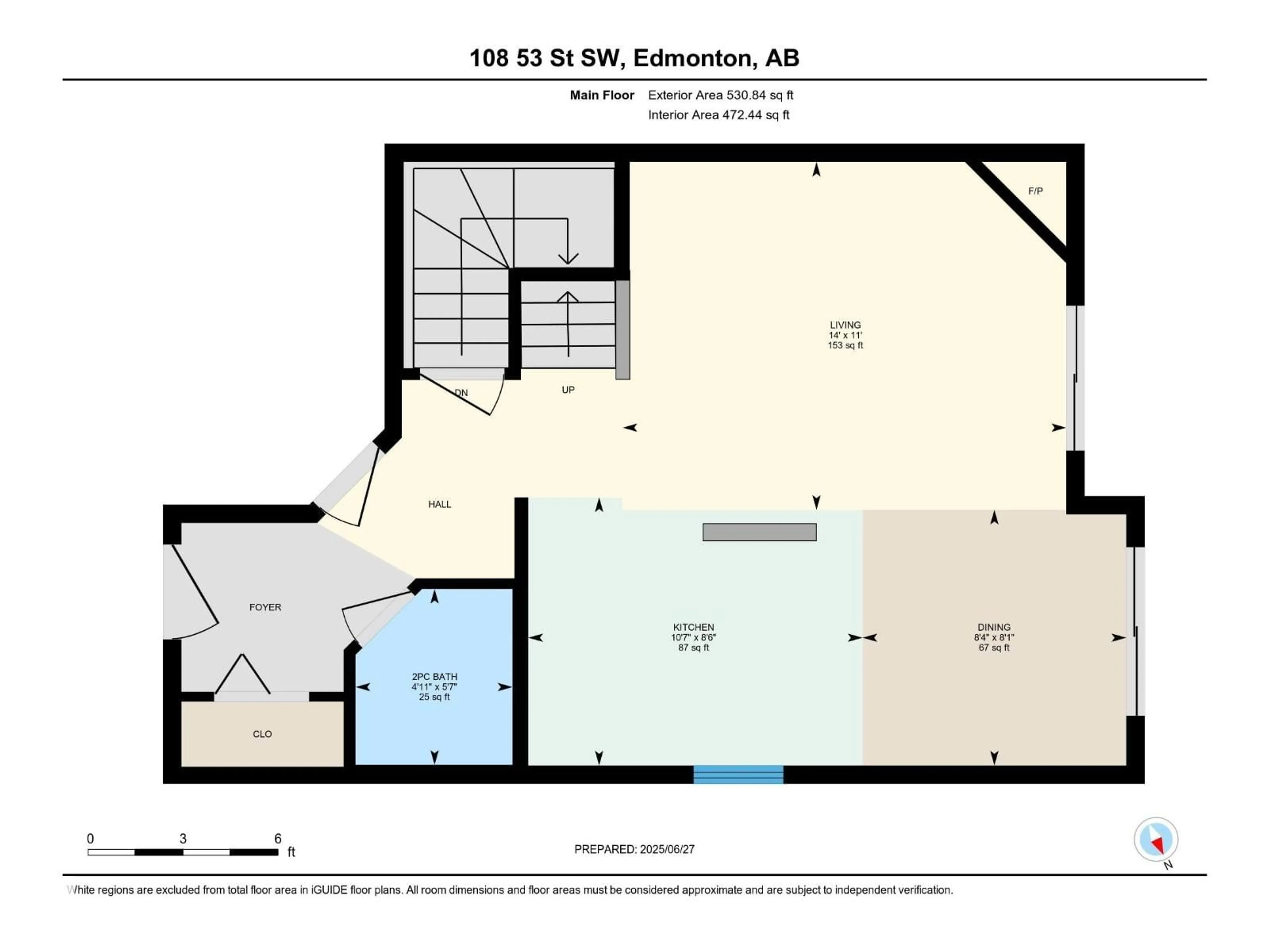 Floor plan for 8209 - 35 217 ST NW, Edmonton Alberta T5T6Z4