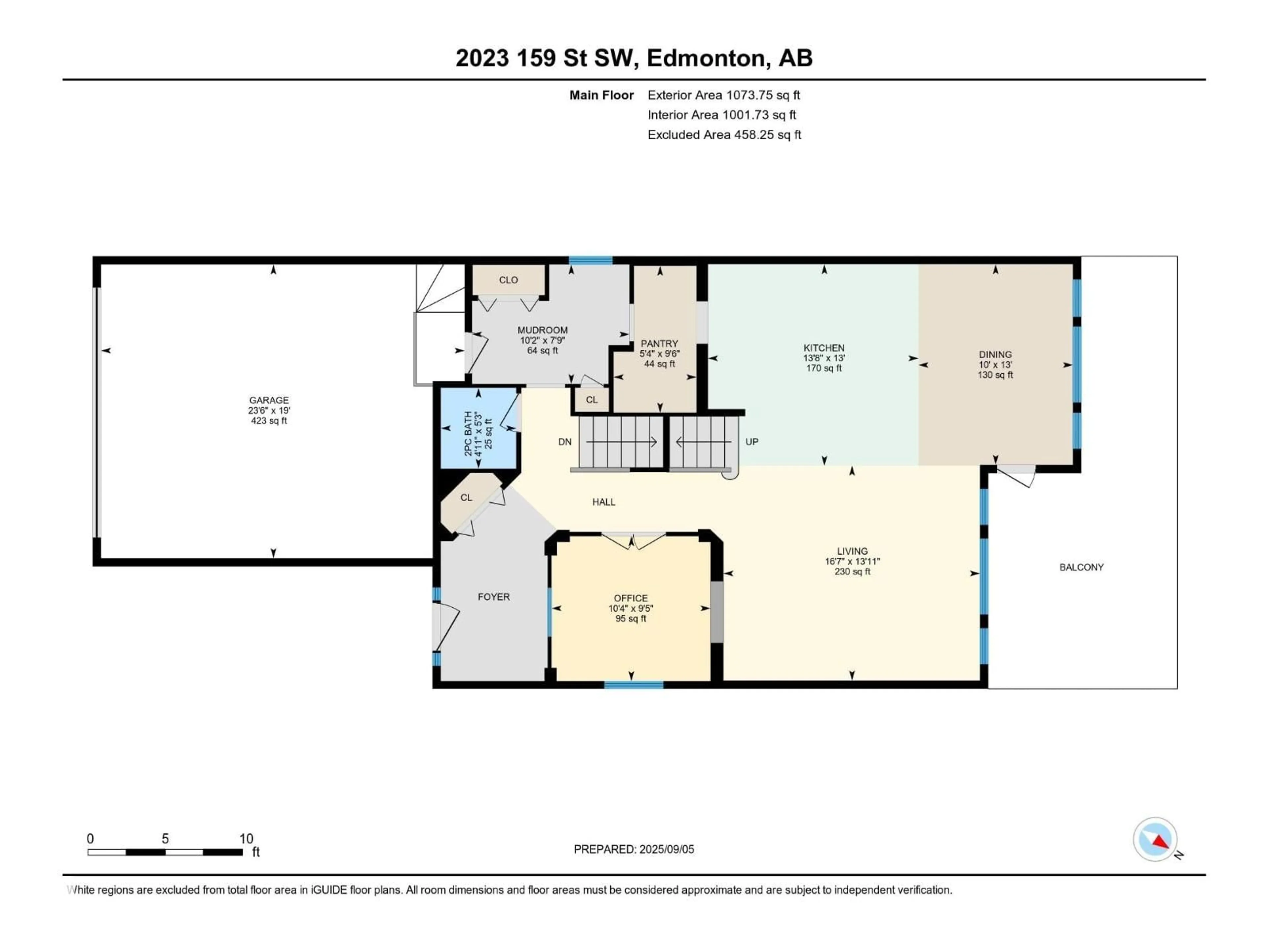 Floor plan for SW - 2023 159 ST, Edmonton Alberta T6W4E6