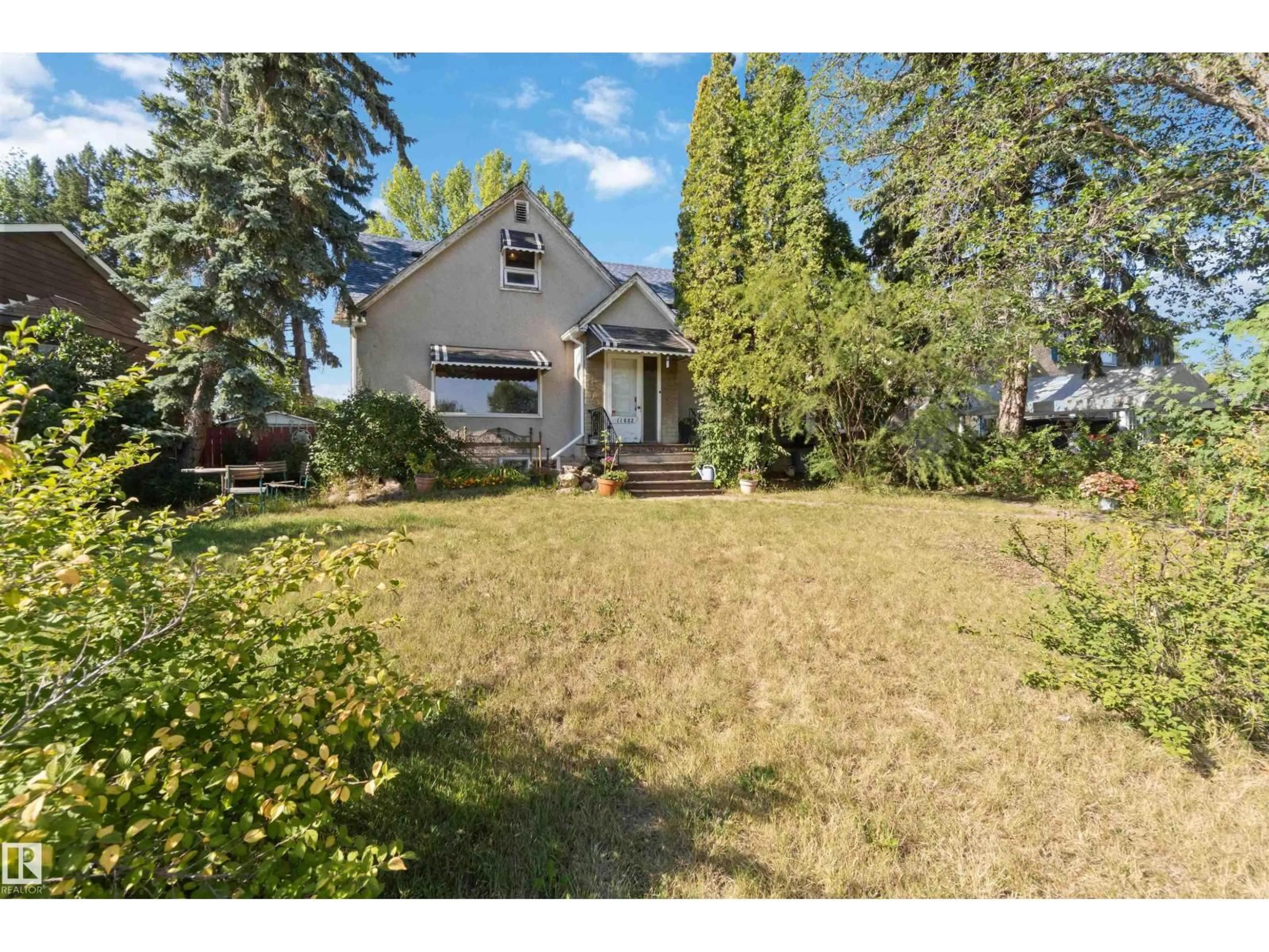 A pic from outside/outdoor area/front of a property/back of a property/a pic from drone, street for 11022 110 AV, Edmonton Alberta T5H1H9
