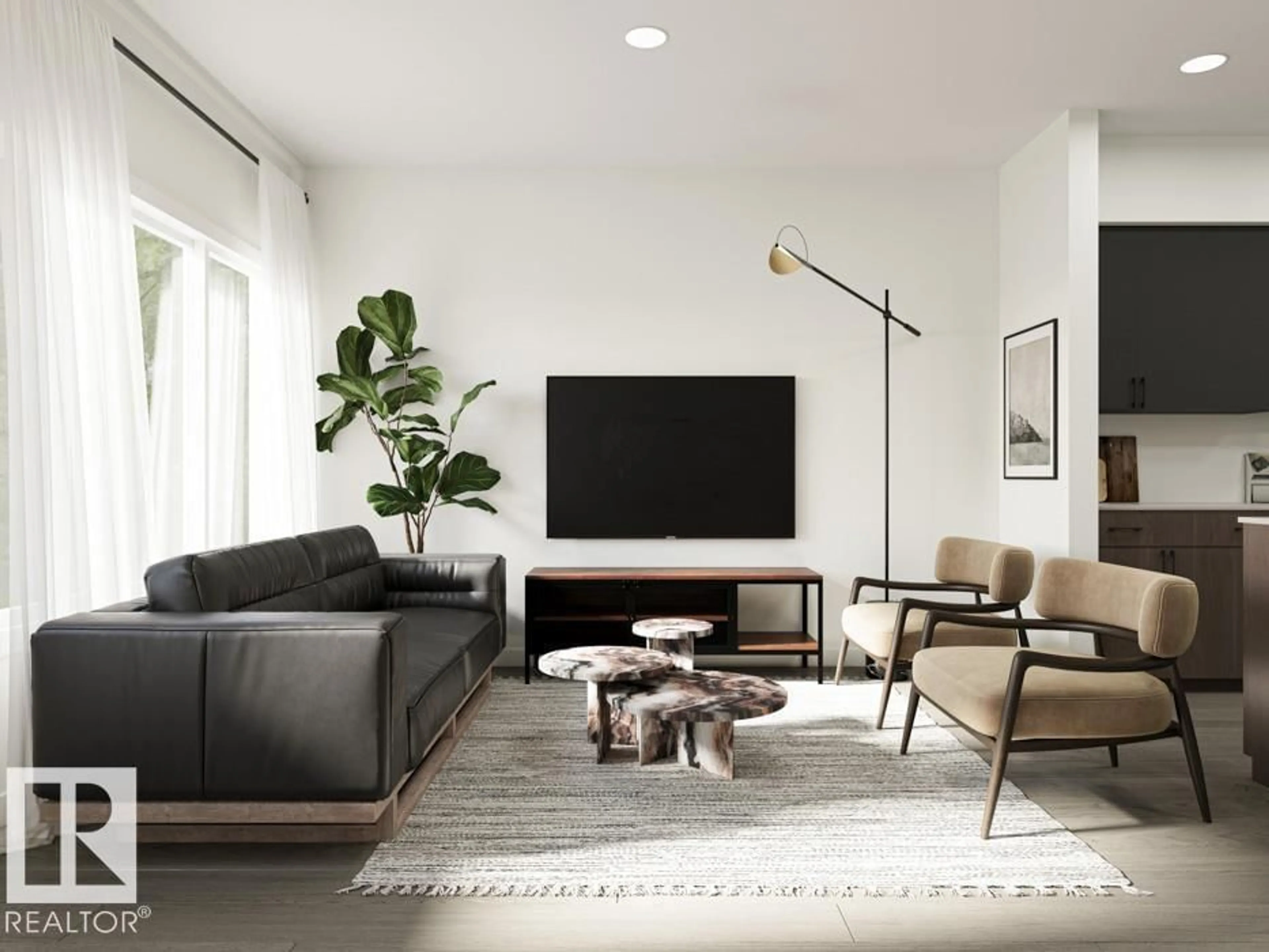 Living room with furniture, unknown for 1035 ASTER BV, Edmonton Alberta T6T1J1