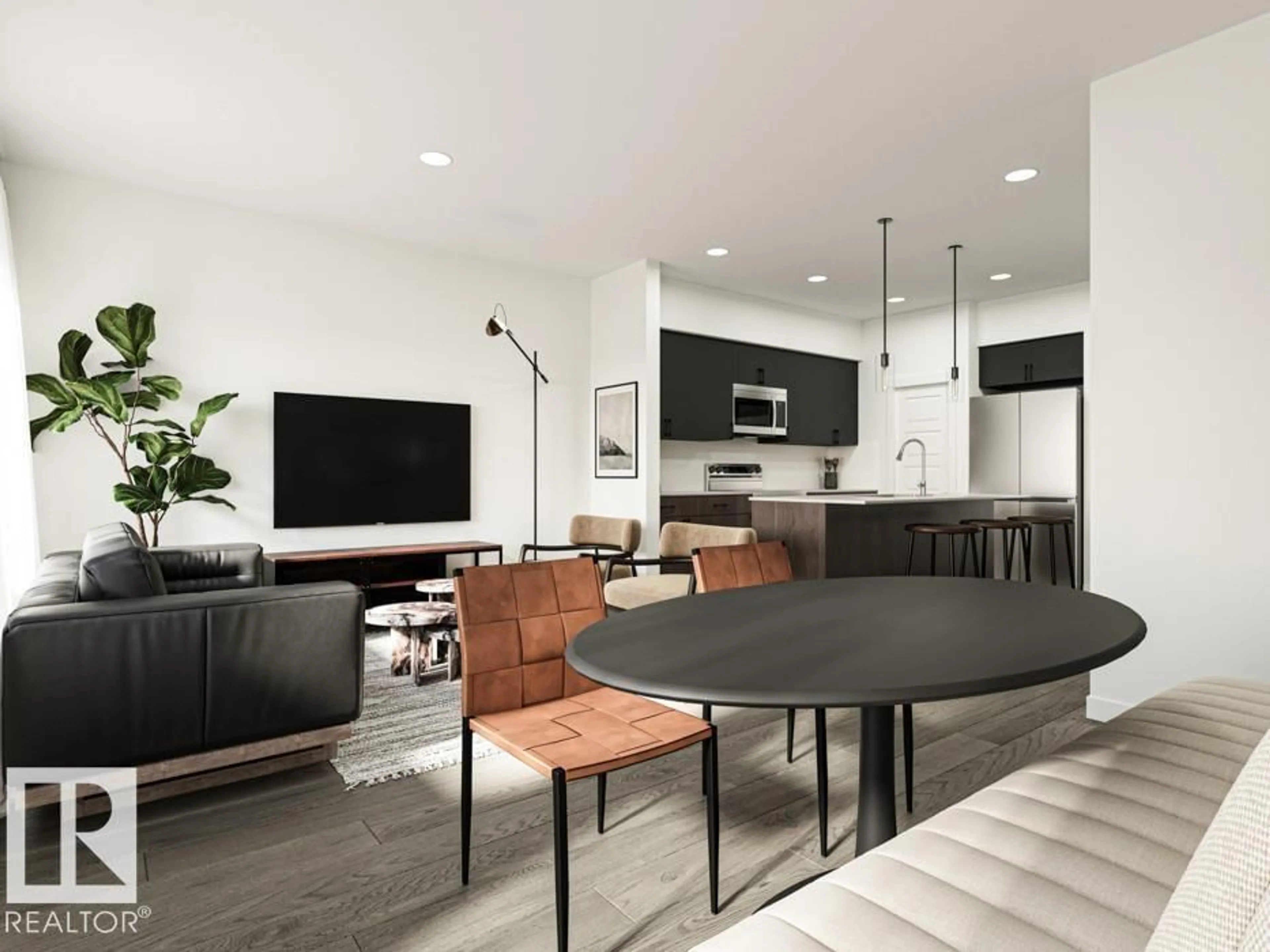Open concept kitchen, unknown for 1035 ASTER BV, Edmonton Alberta T6T1J1