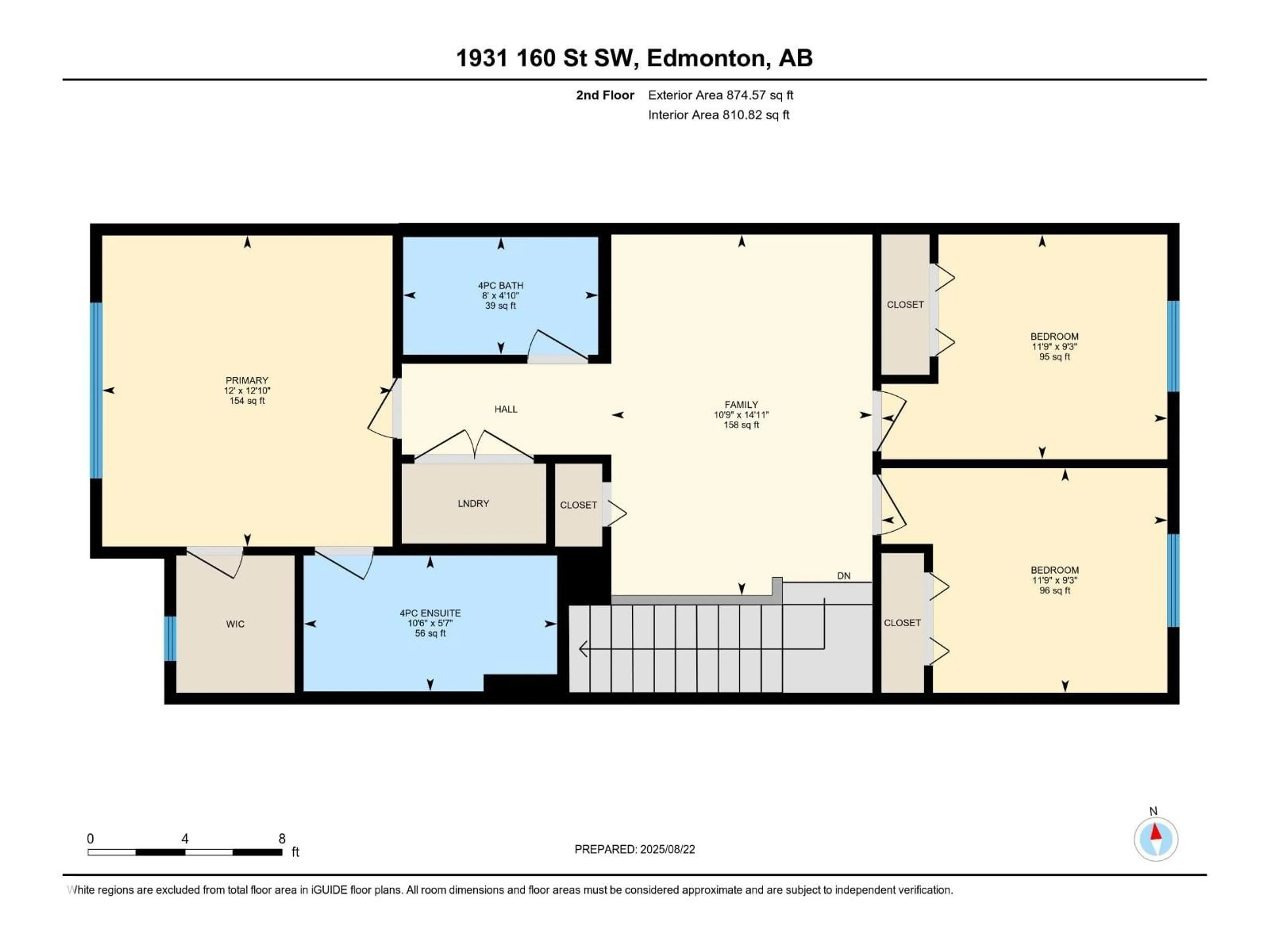 Floor plan for SW - 1931 160 ST, Edmonton Alberta T6W4X6