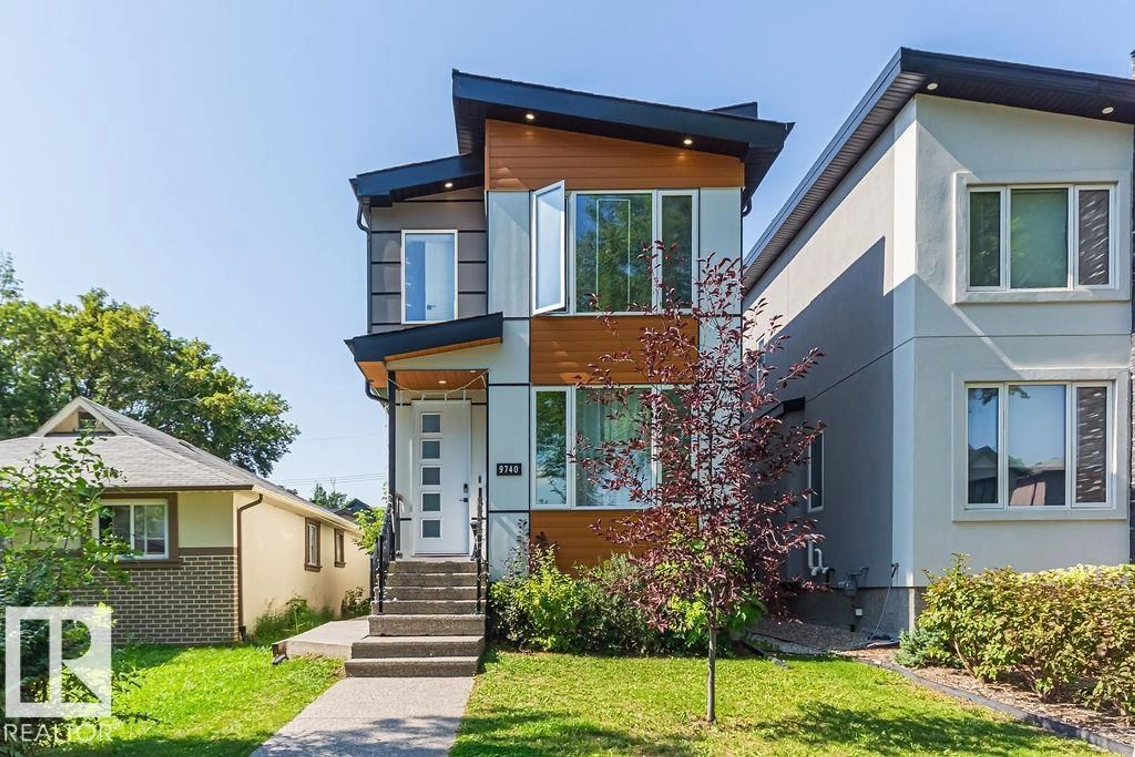 Home with brick exterior material, street for 9740 152 ST, Edmonton Alberta T5P1X1