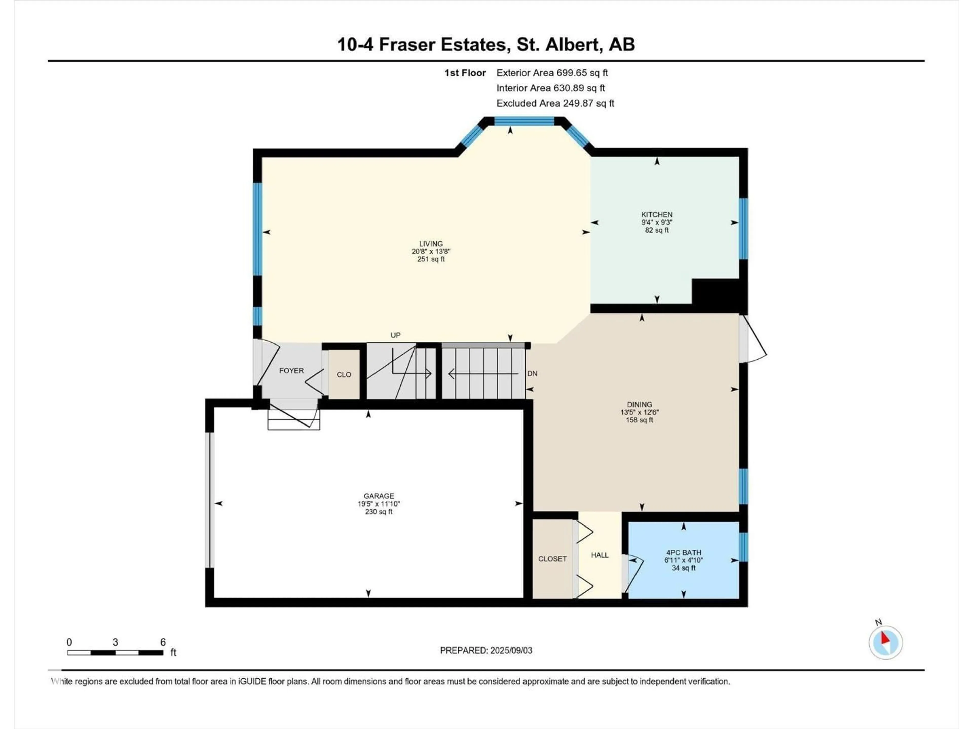 Floor plan for 4 - 10 FRASER DR, St. Albert Alberta T8N6P1