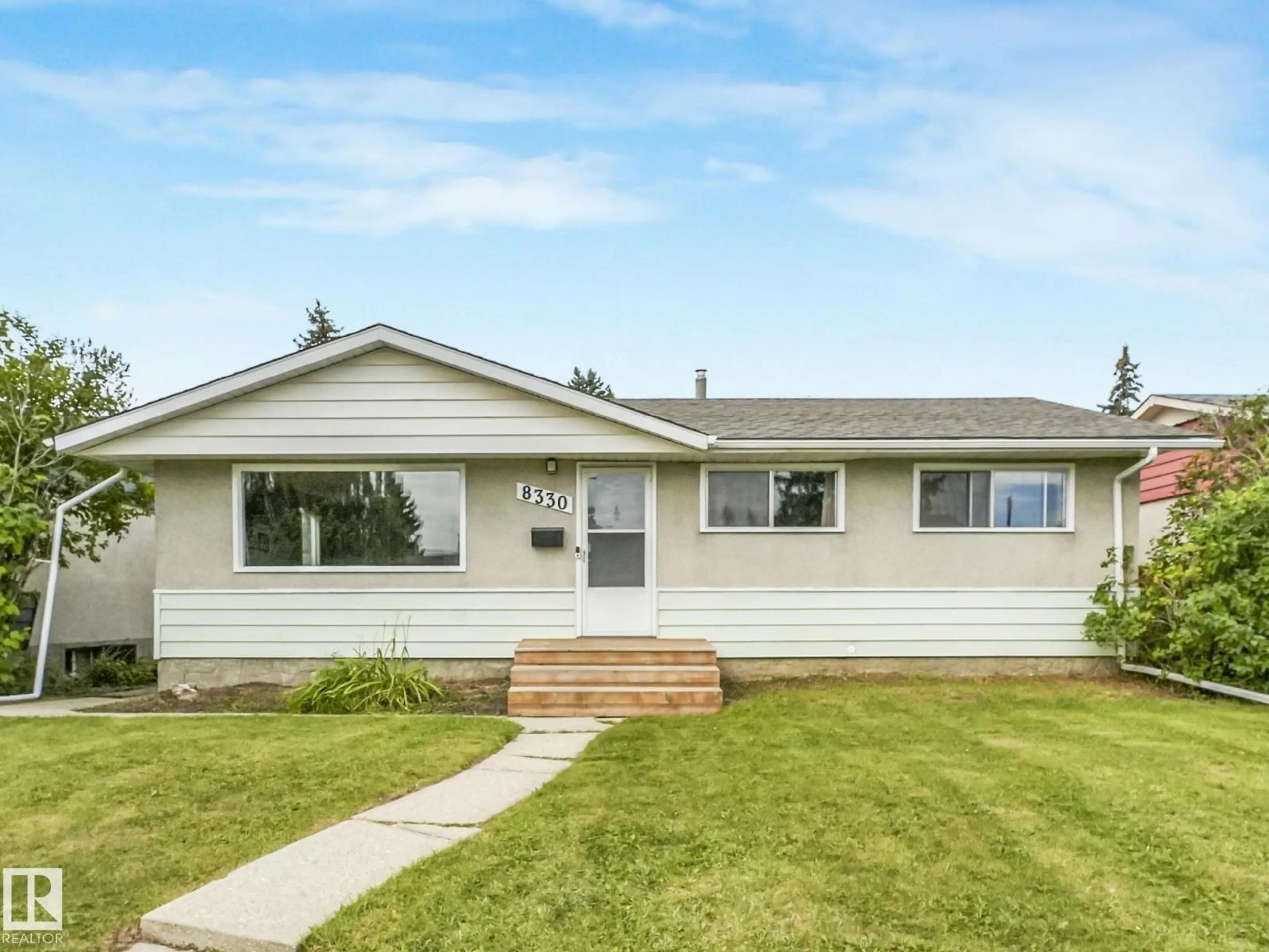 Home with vinyl exterior material, street for 8330 164 ST, Edmonton Alberta T5R2P8