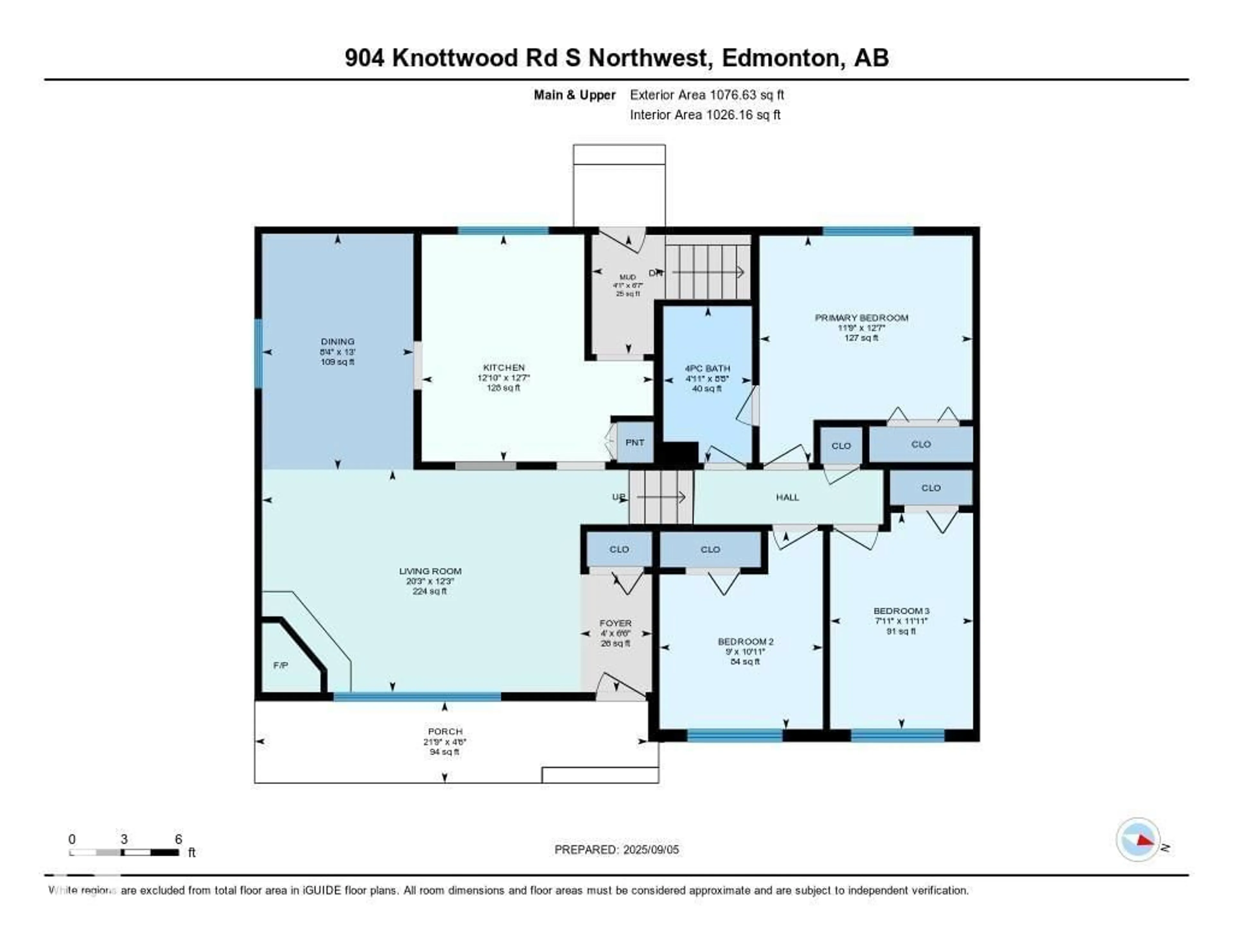 Floor plan for NW - 904 KNOTTWOOD S, Edmonton Alberta T6K3C3