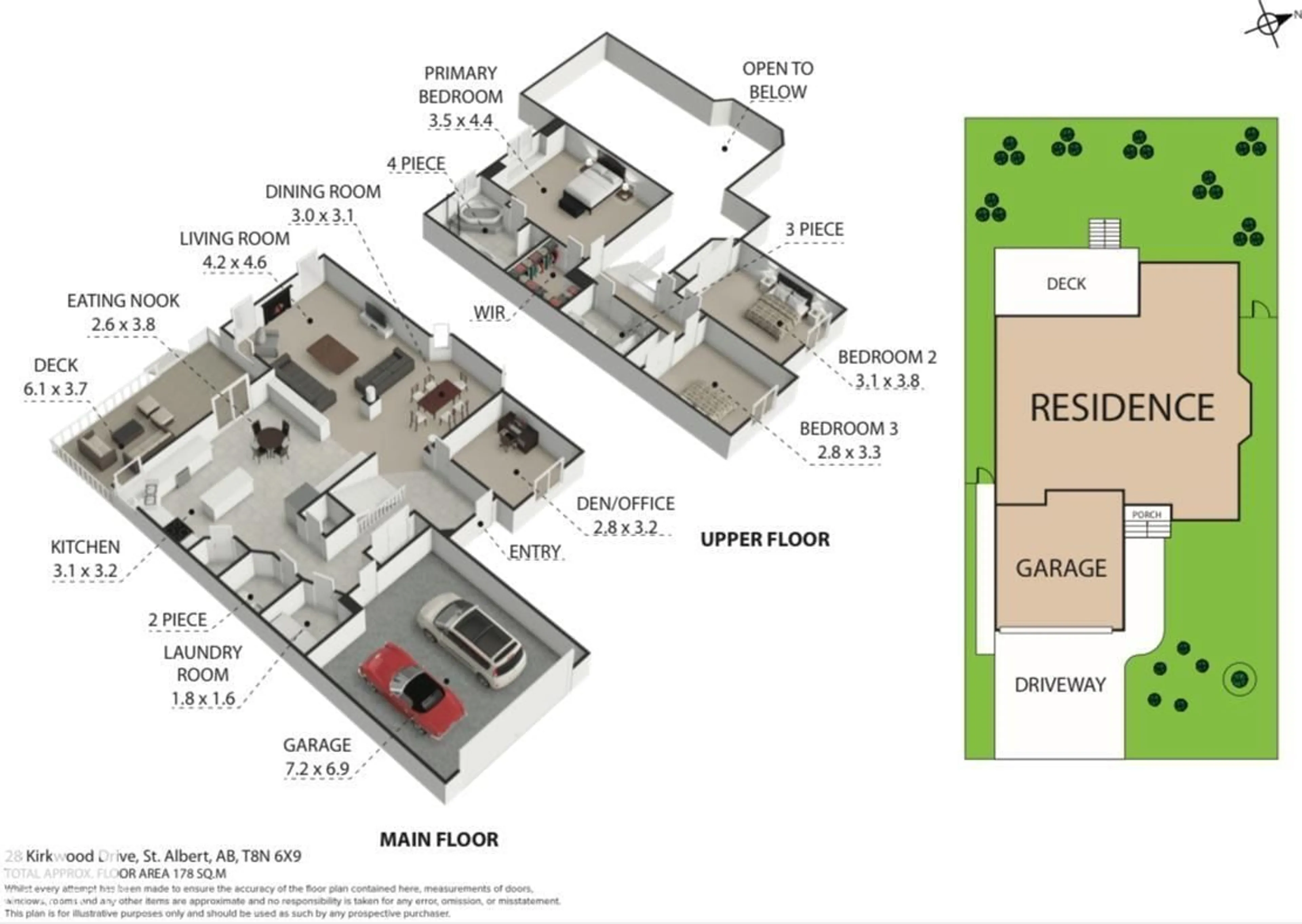 Floor plan for 28 KIRKWOOD DR, St. Albert Alberta T8N6X9