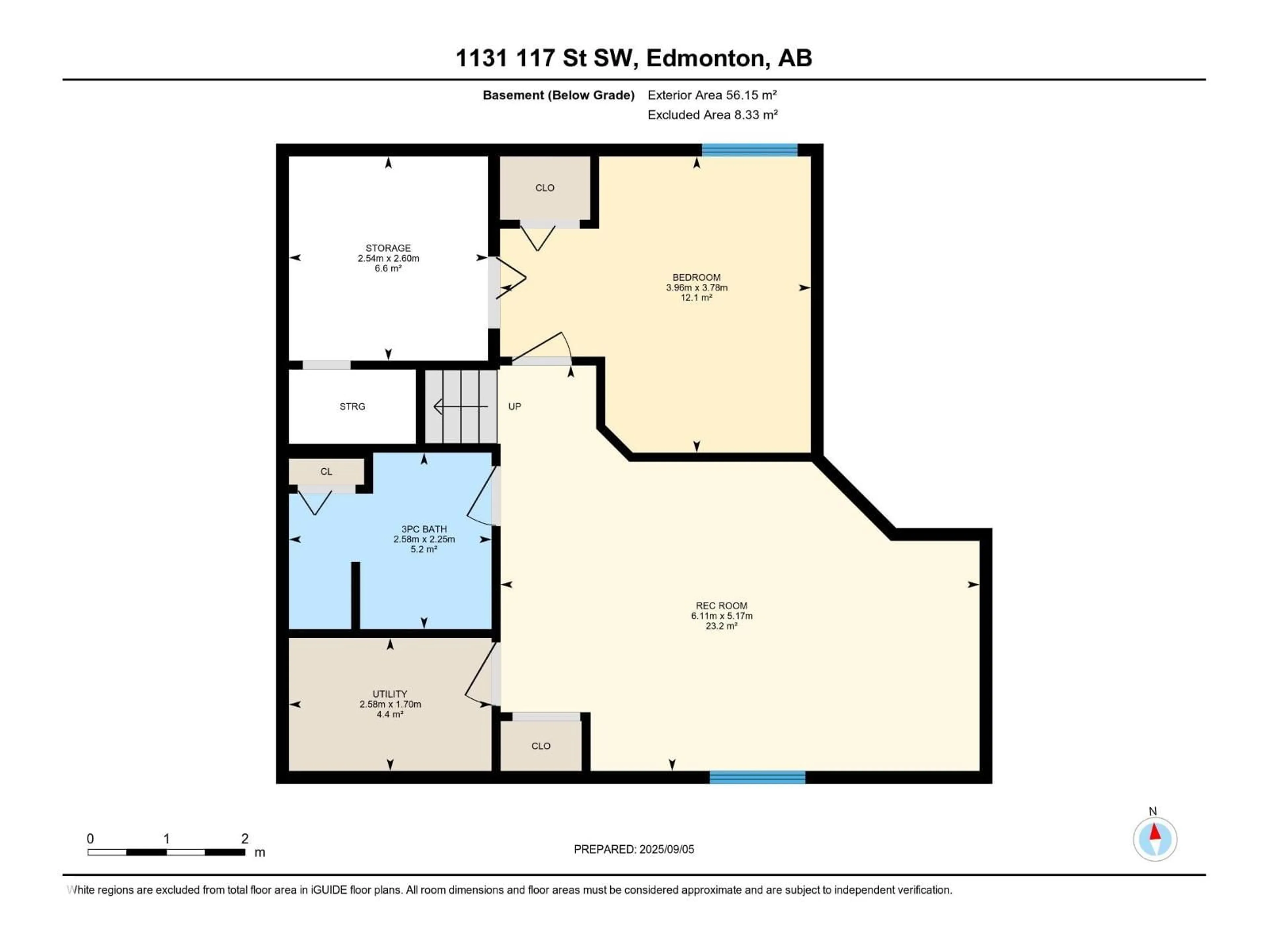 Floor plan for 1131 117 ST, Edmonton Alberta T6W1W9