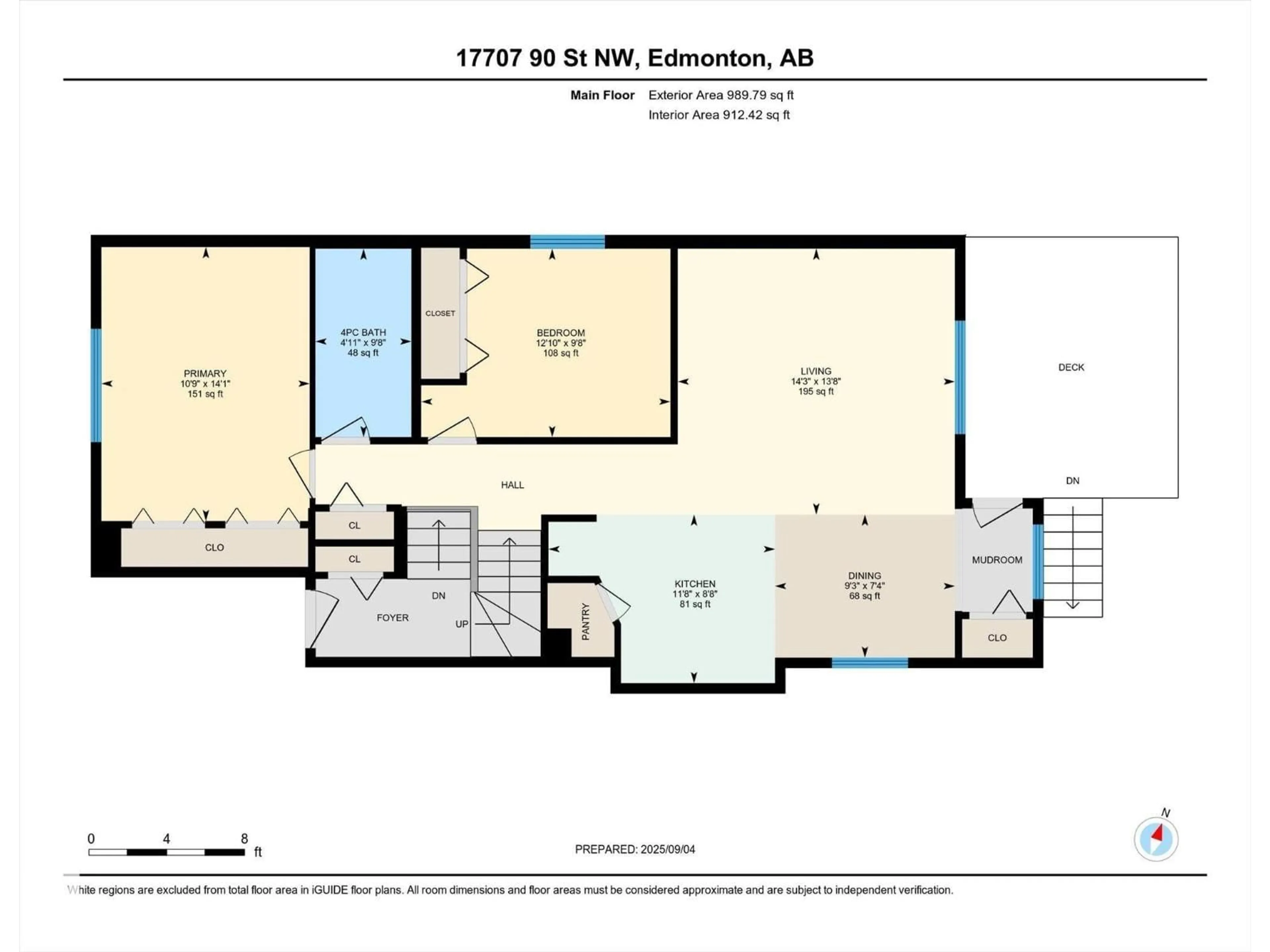 Floor plan for 17707 90 ST, Edmonton Alberta T5Z0A2