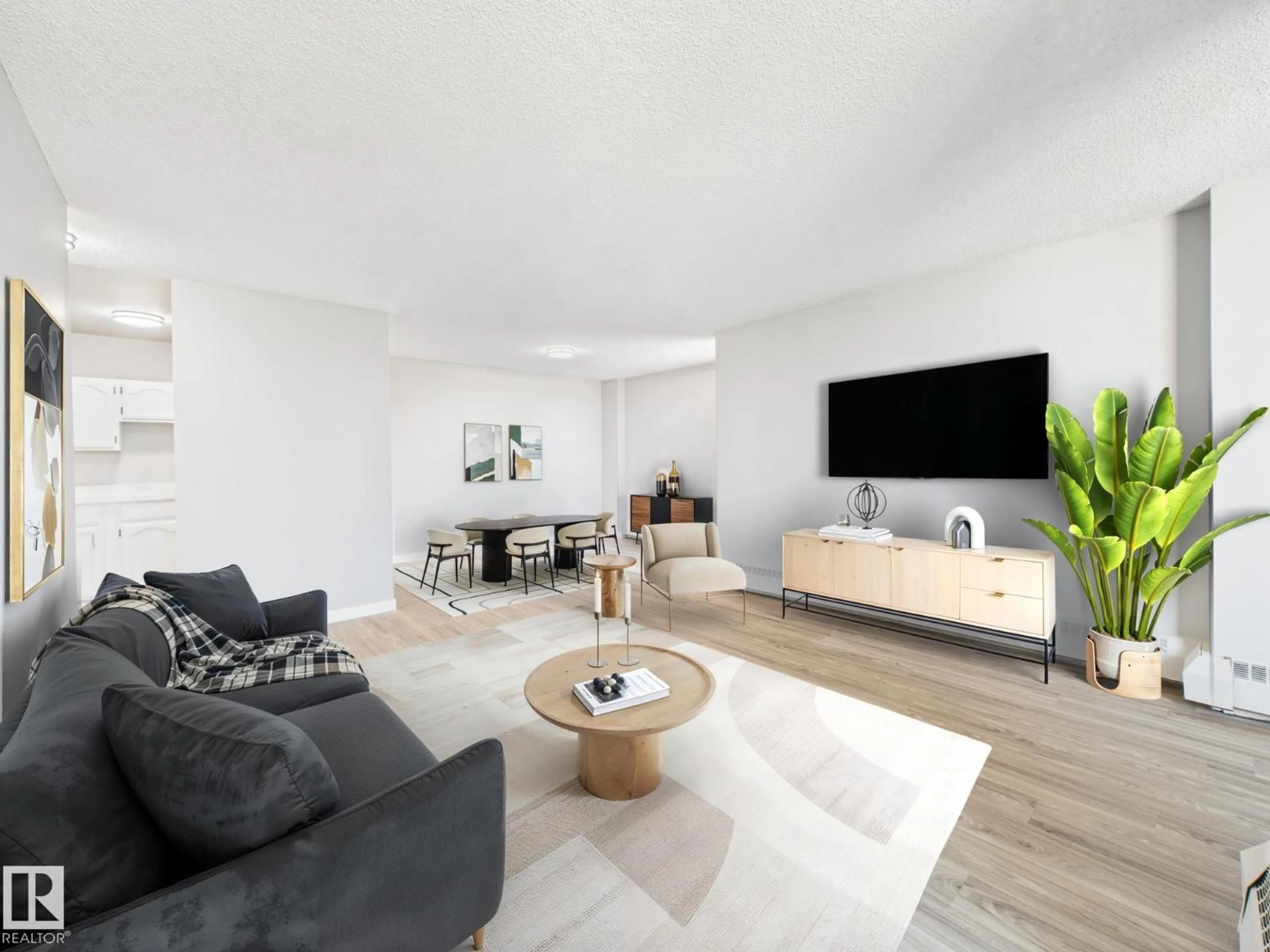 Living room with furniture, unknown for 810 - 10145 109 ST NW, Edmonton Alberta T5J3M5