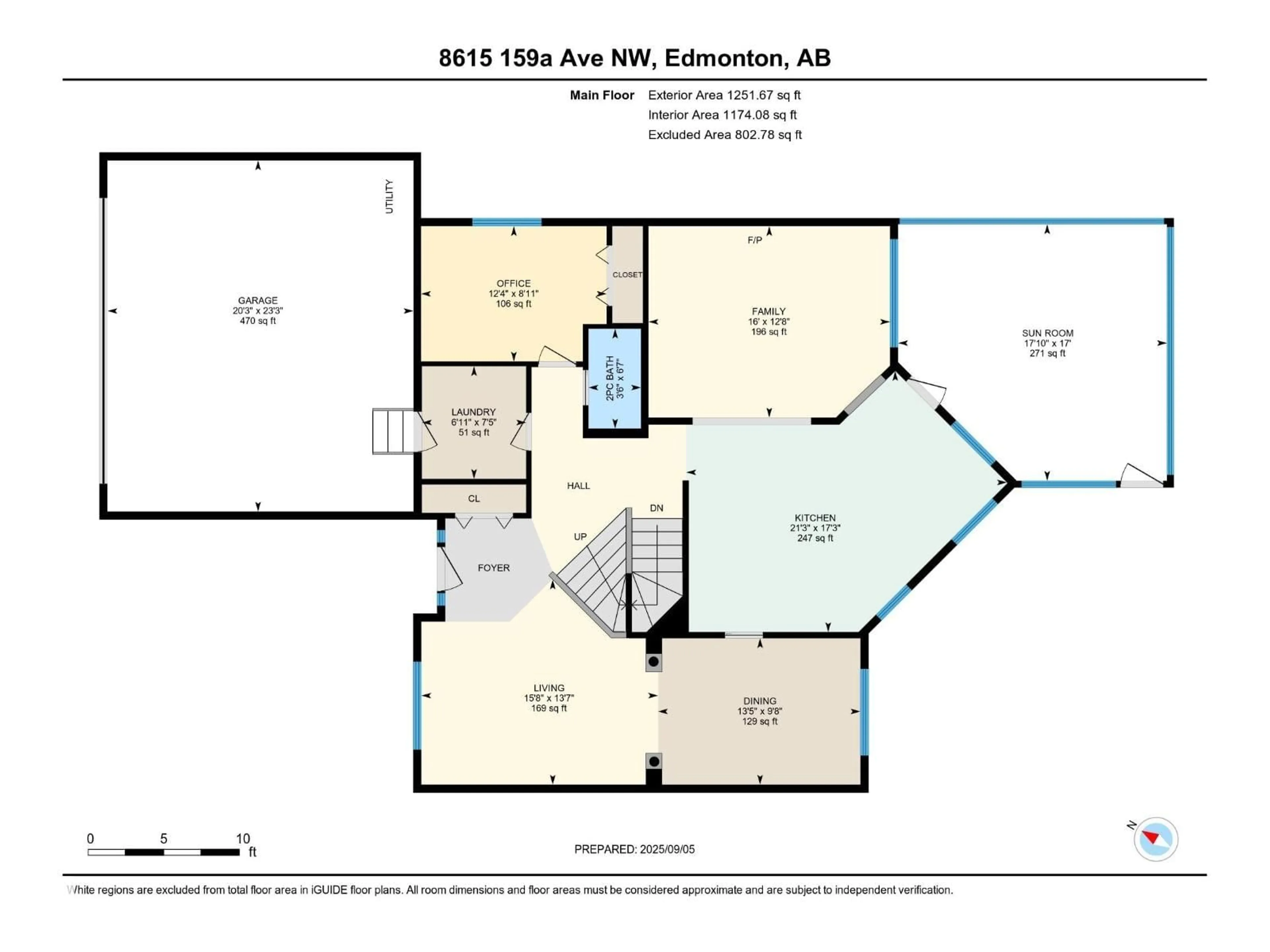 Floor plan for 8615 159A AV, Edmonton Alberta T5Z3E8