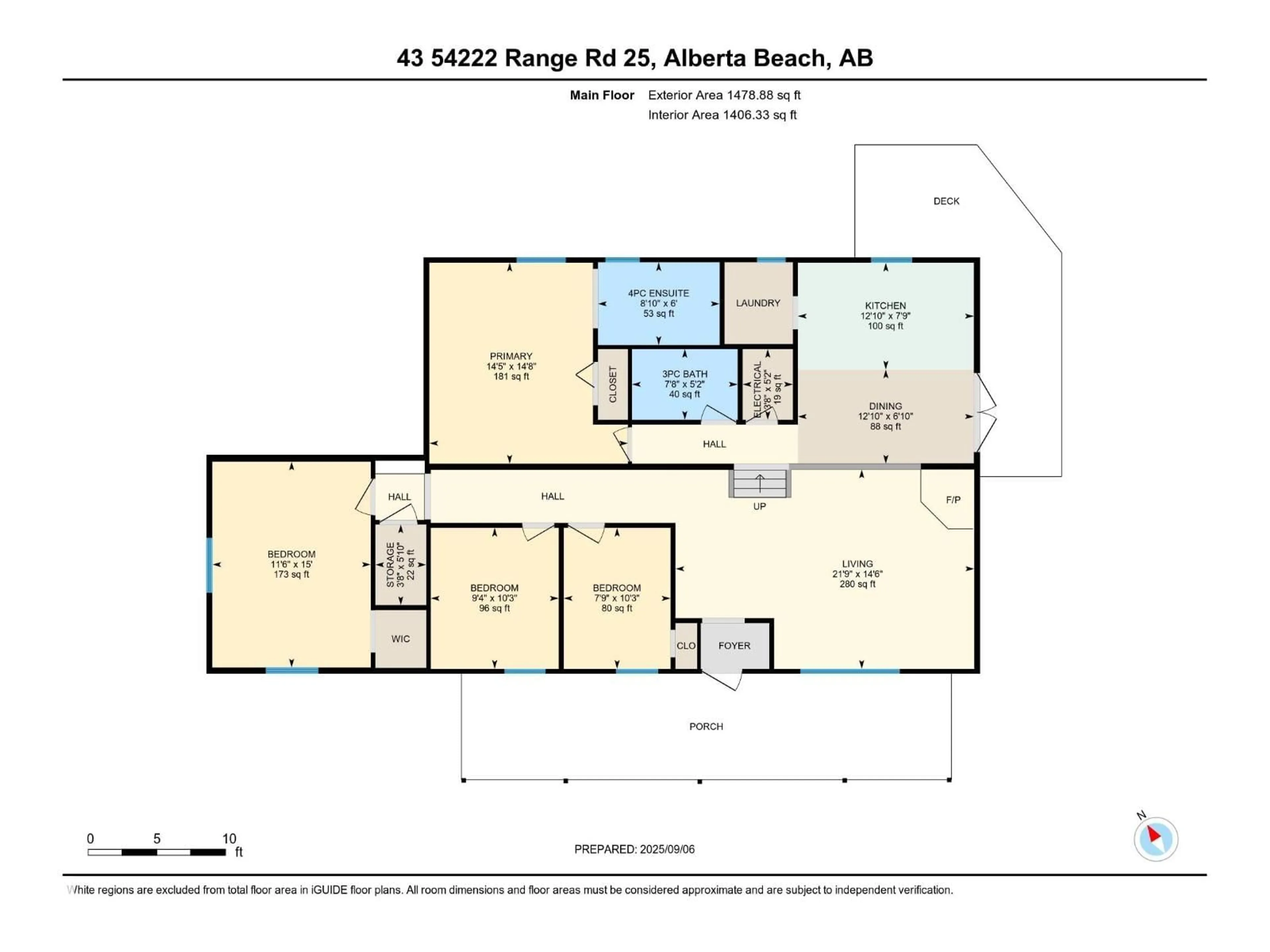 Floor plan for #43 - 54222 RGE ROAD 25, Rural Lac Ste. Anne County Alberta T0E0A1