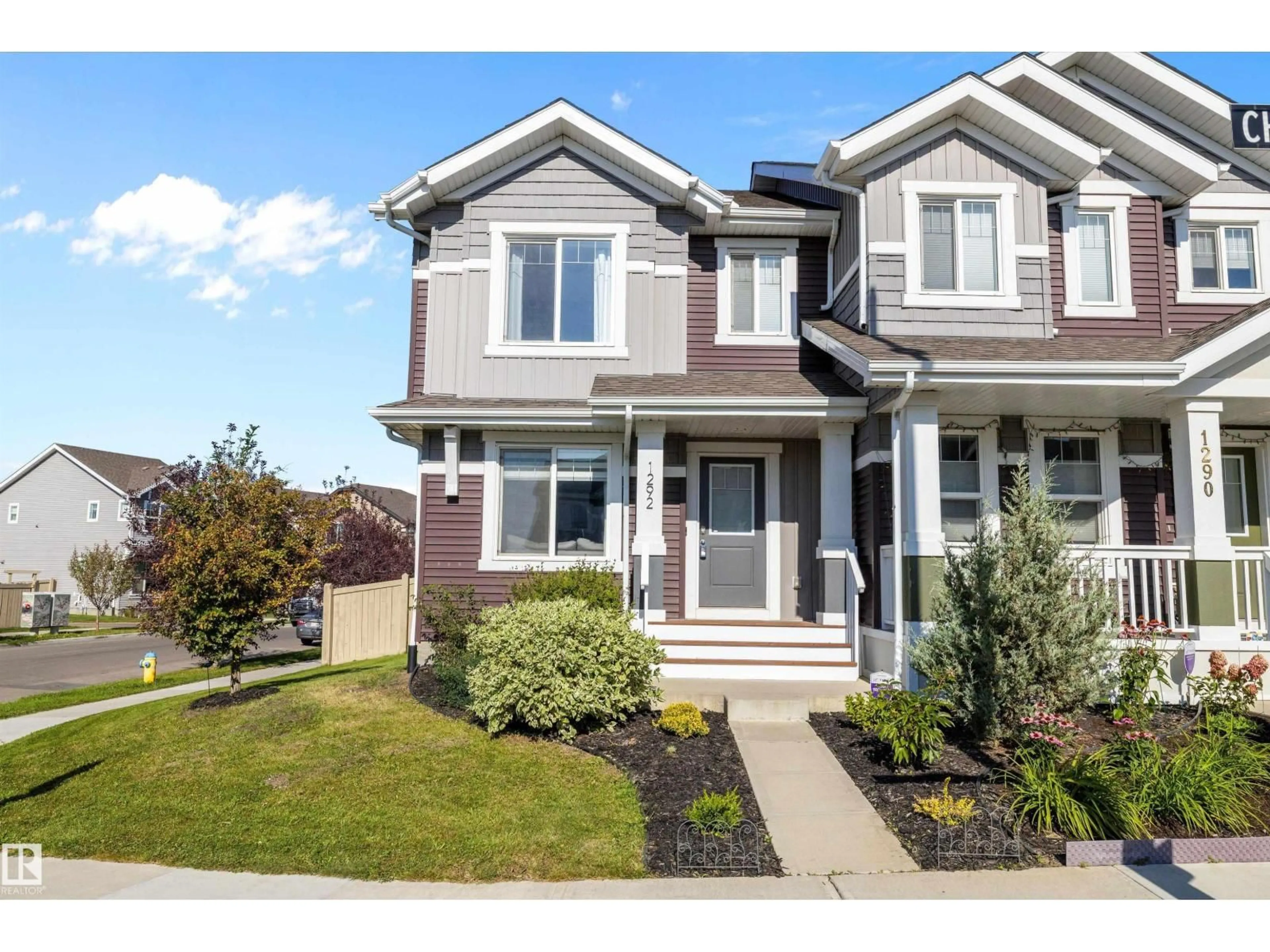 Home with vinyl exterior material, street for 1292 CHAPPELLE BV, Edmonton Alberta T3W3S1