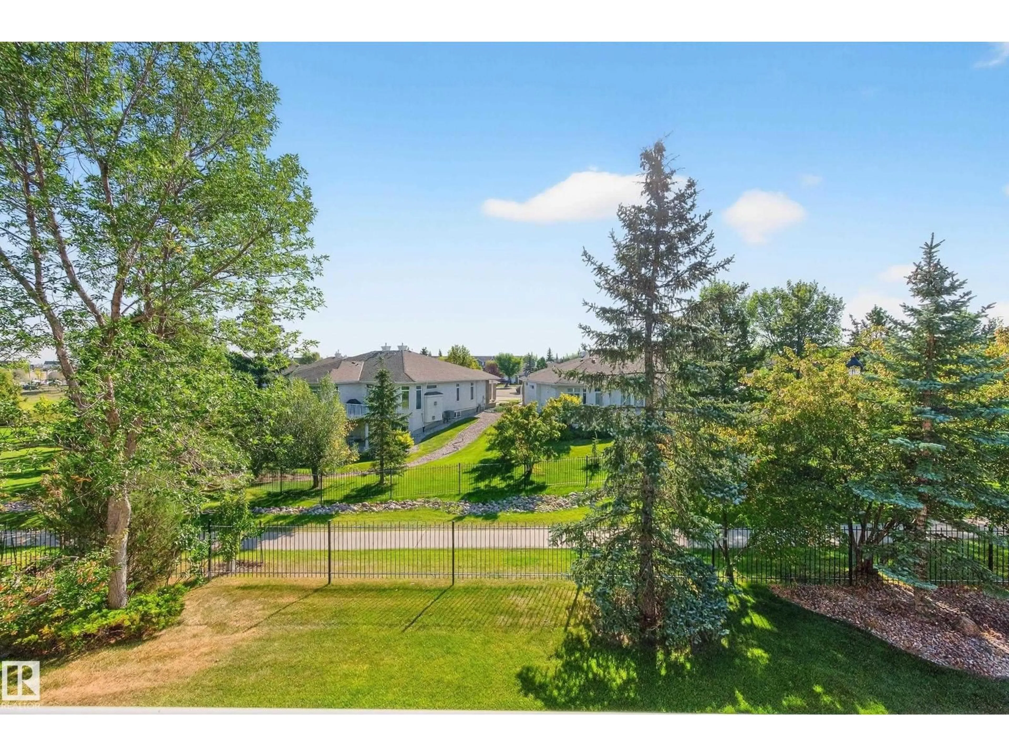 A pic from outside/outdoor area/front of a property/back of a property/a pic from drone, water/lake/river/ocean view for 307 TORY VW, Edmonton Alberta T6R3A7