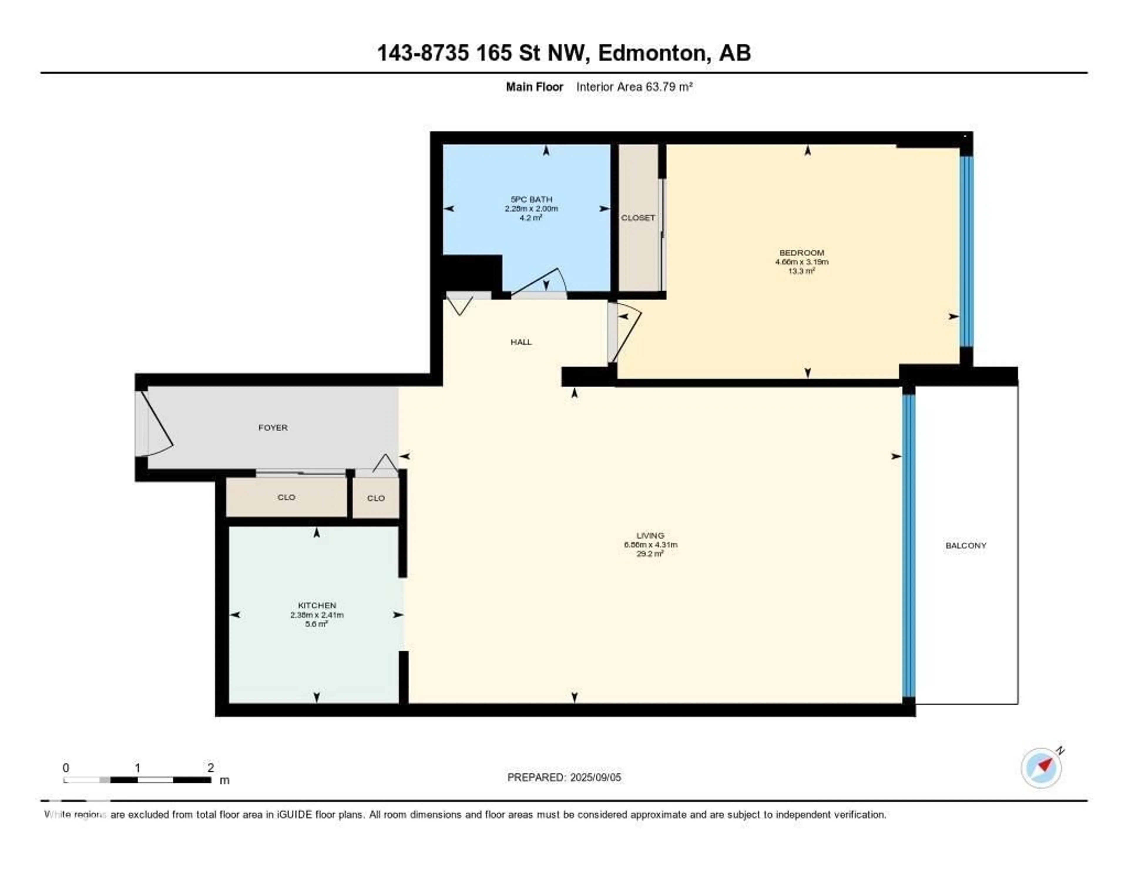 Floor plan for #143 - 8735 165 ST, Edmonton Alberta T5R2R6