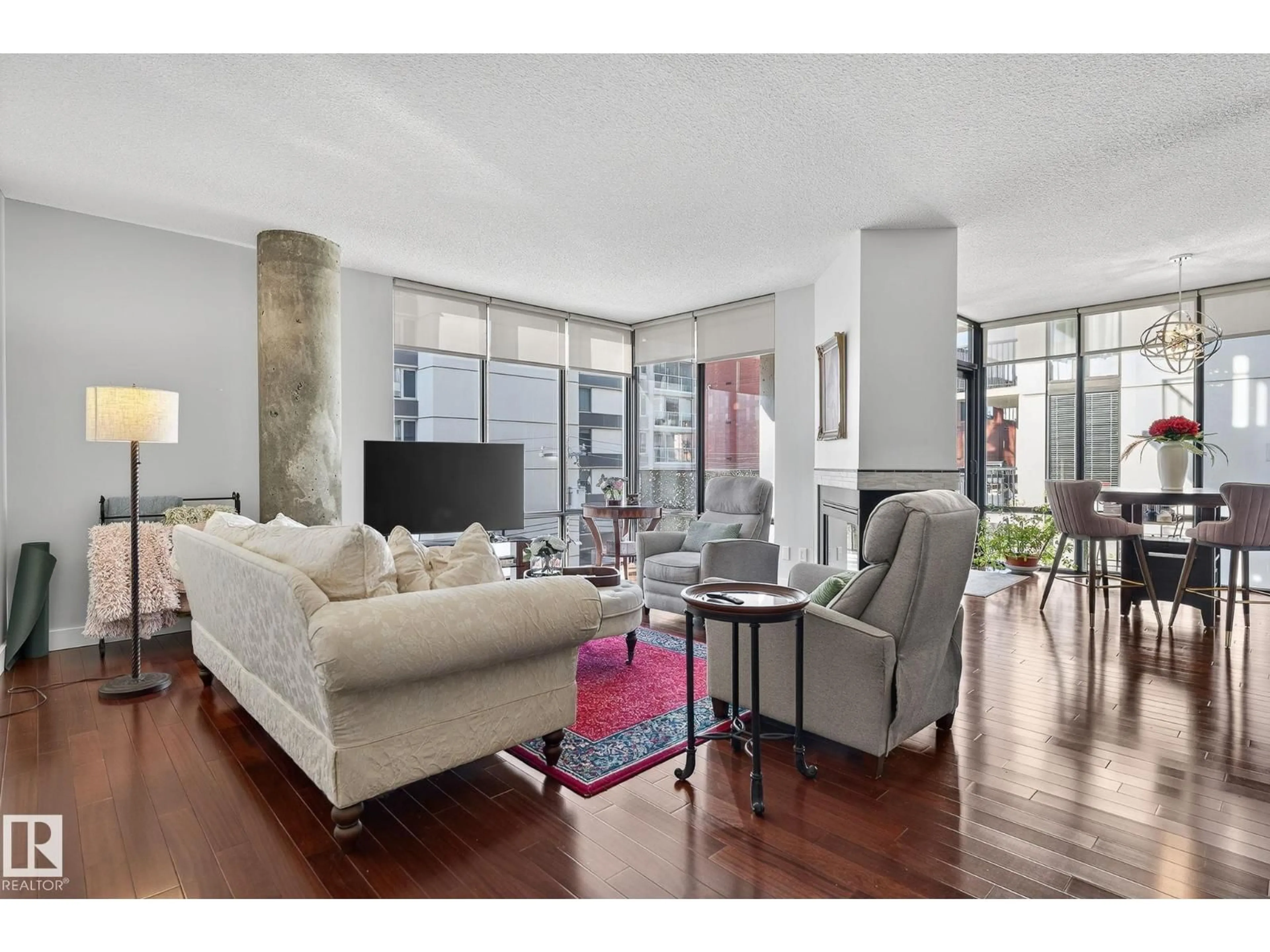 Living room with furniture, unknown for #401 - 10028 119 ST, Edmonton Alberta T5K1Y8