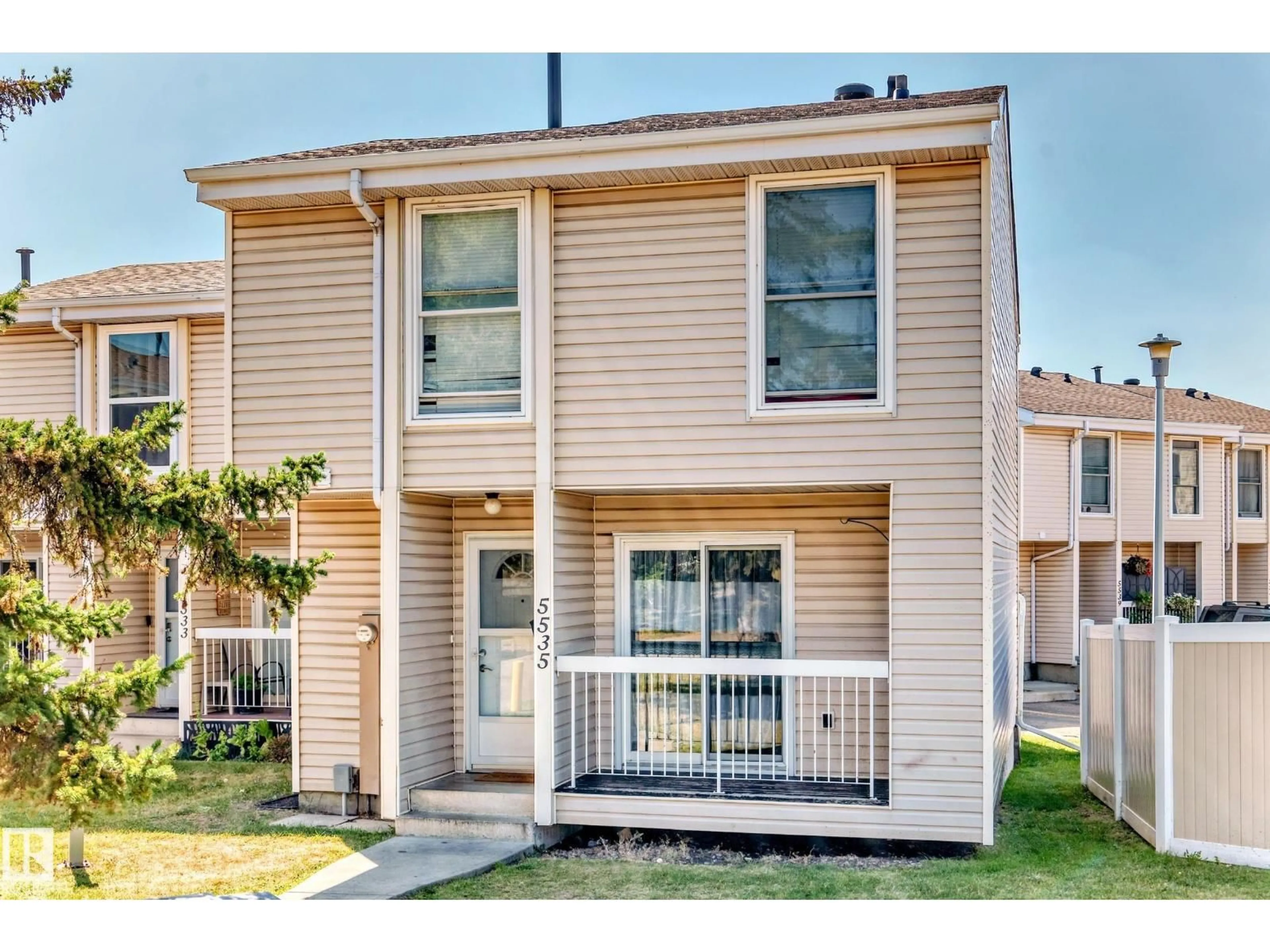 Home with vinyl exterior material, street for 5535 144A AV, Edmonton Alberta T5R3R2
