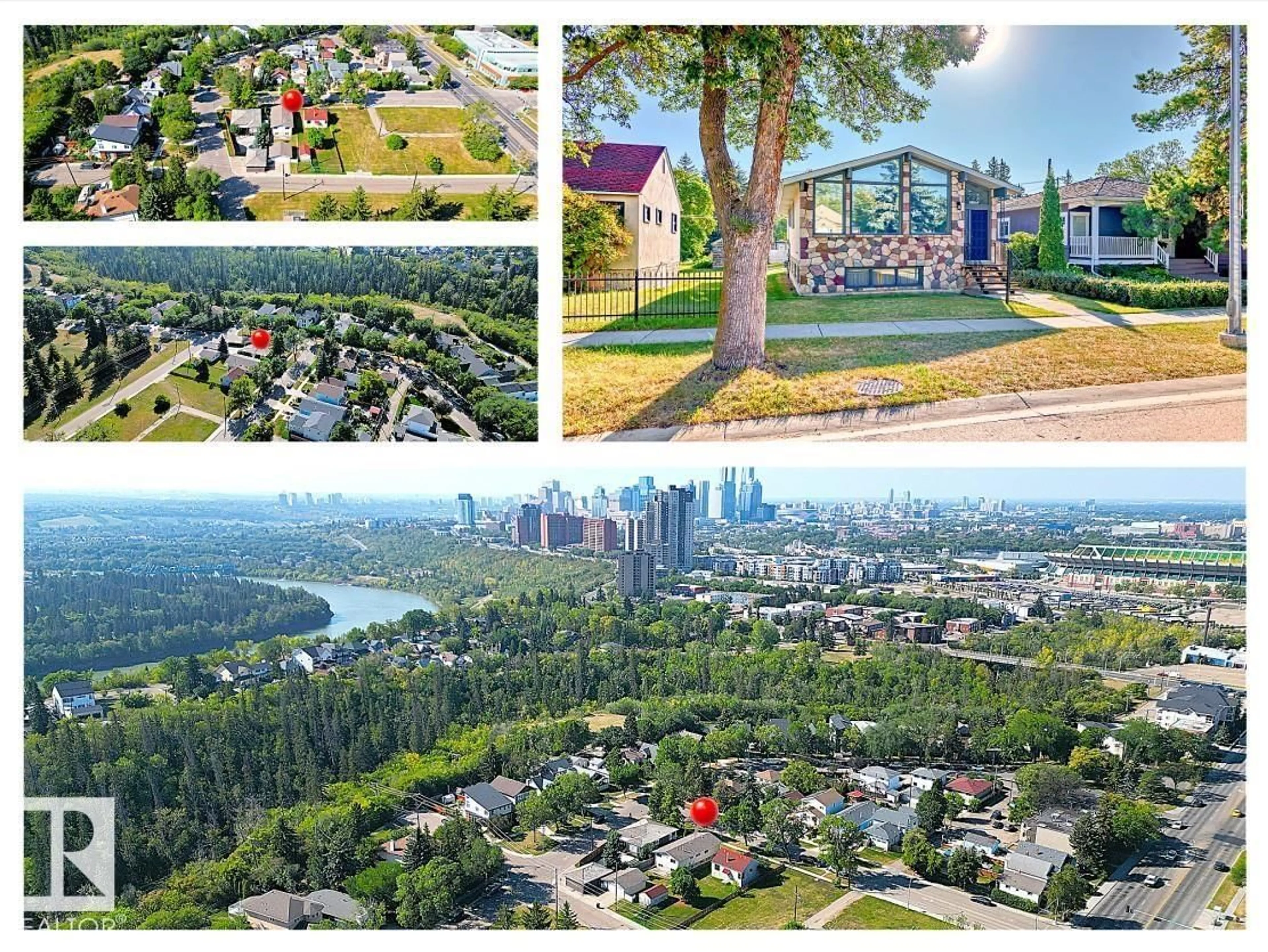 A pic from outside/outdoor area/front of a property/back of a property/a pic from drone, unknown for NW - 11211 79 ST, Edmonton Alberta T5B2J8