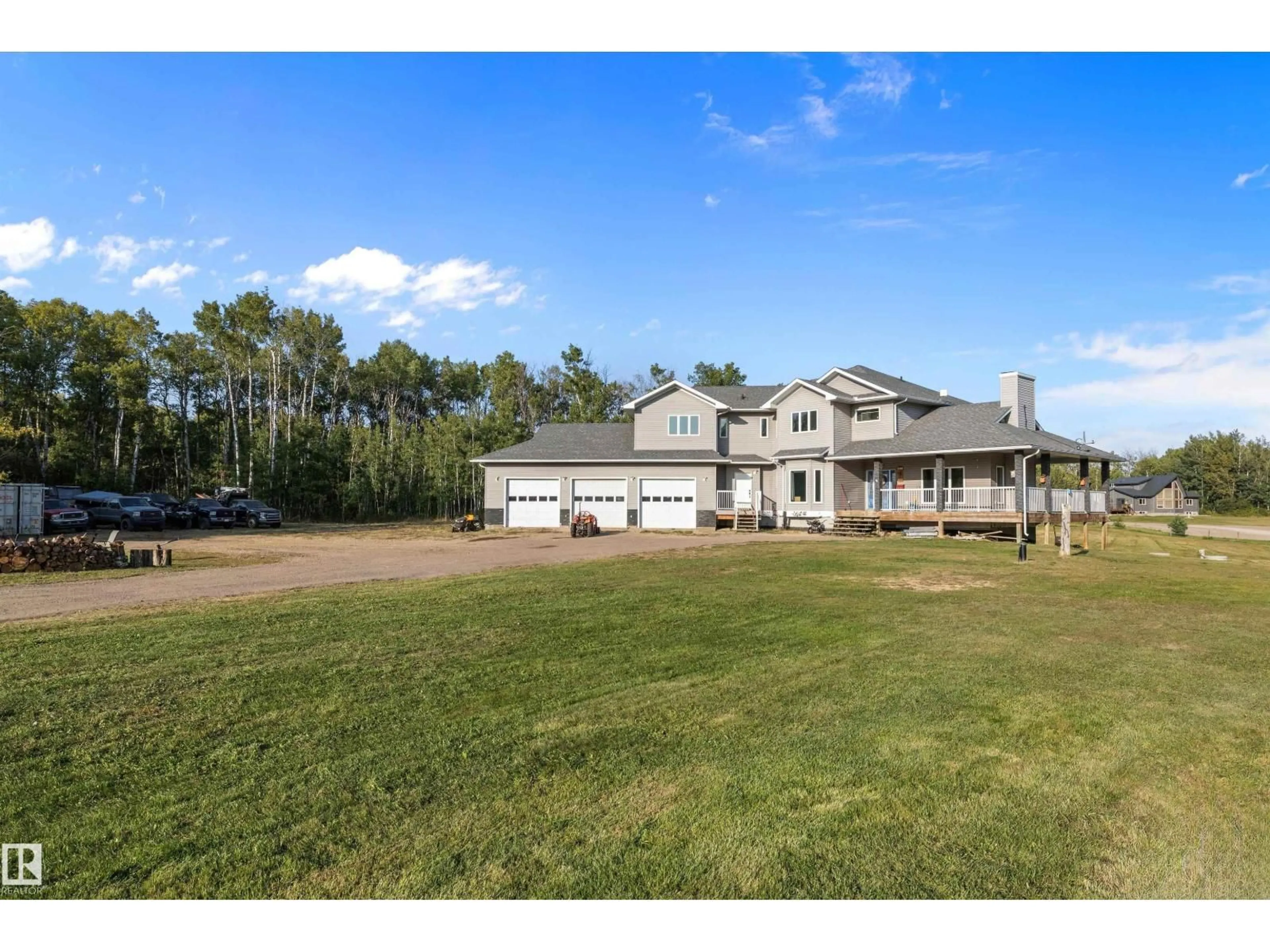 A pic from outside/outdoor area/front of a property/back of a property/a pic from drone, unknown for 53215A RGE ROAD 13, Rural Parkland County Alberta T7Y0C1