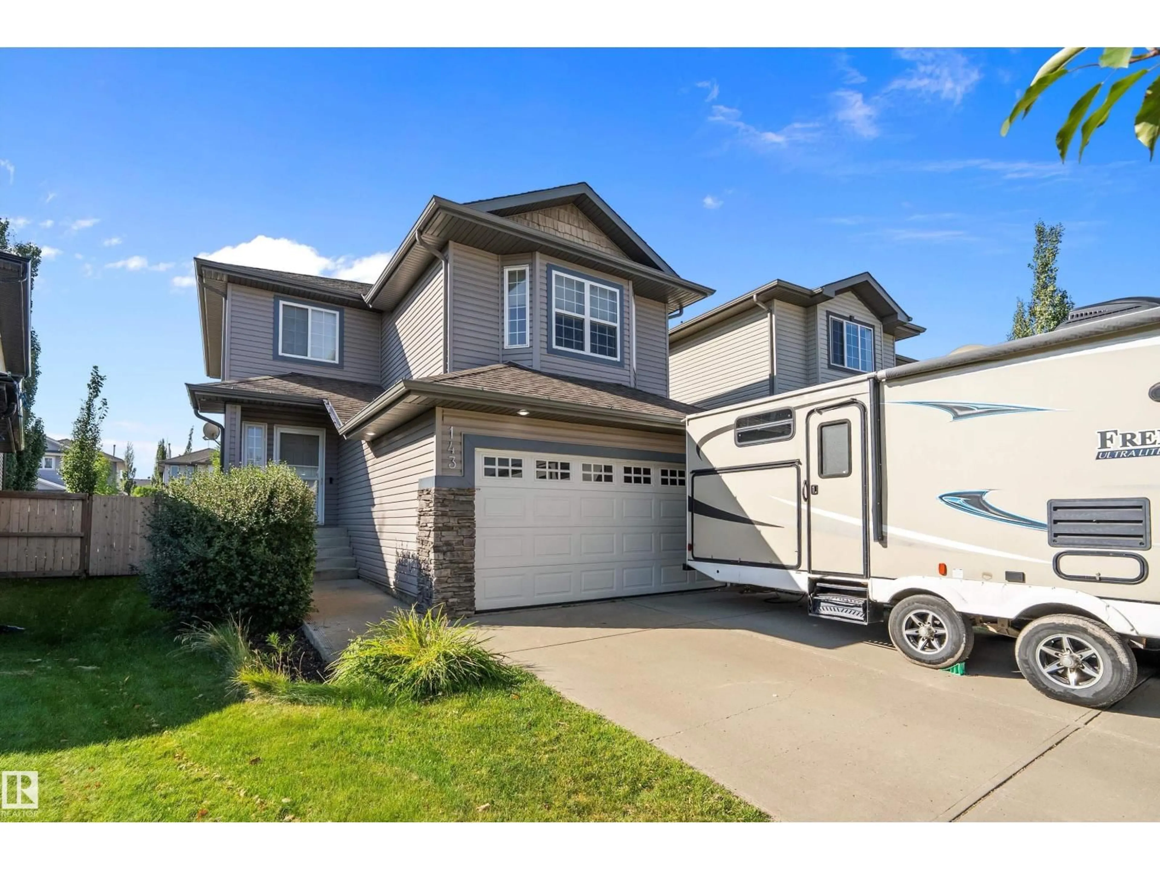 Home with vinyl exterior material, street for 143 ACACIA CI, Leduc Alberta T9E0C9