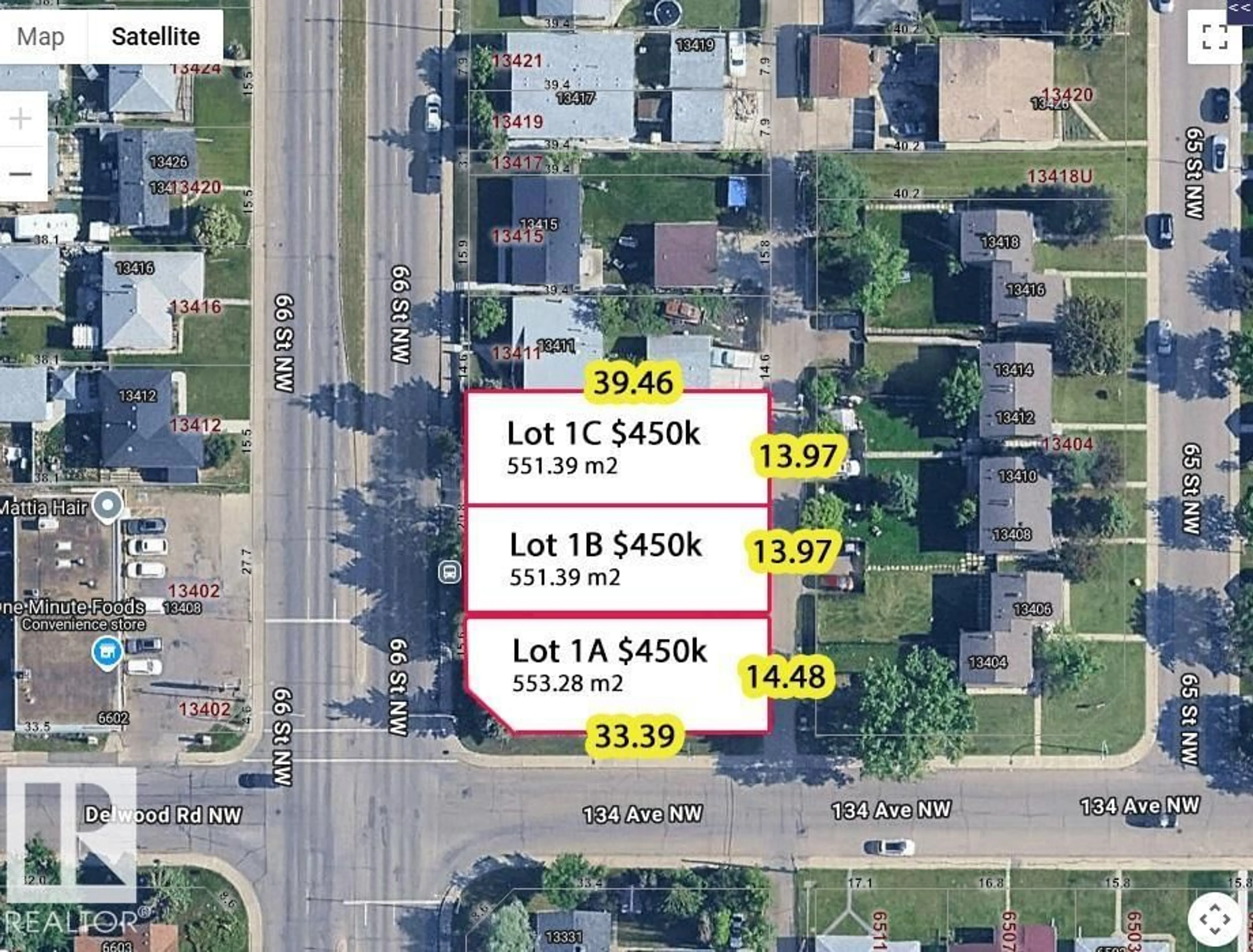 A pic from outside/outdoor area/front of a property/back of a property/a pic from drone, street for 6508 134 AV, Edmonton Alberta T5A0N2