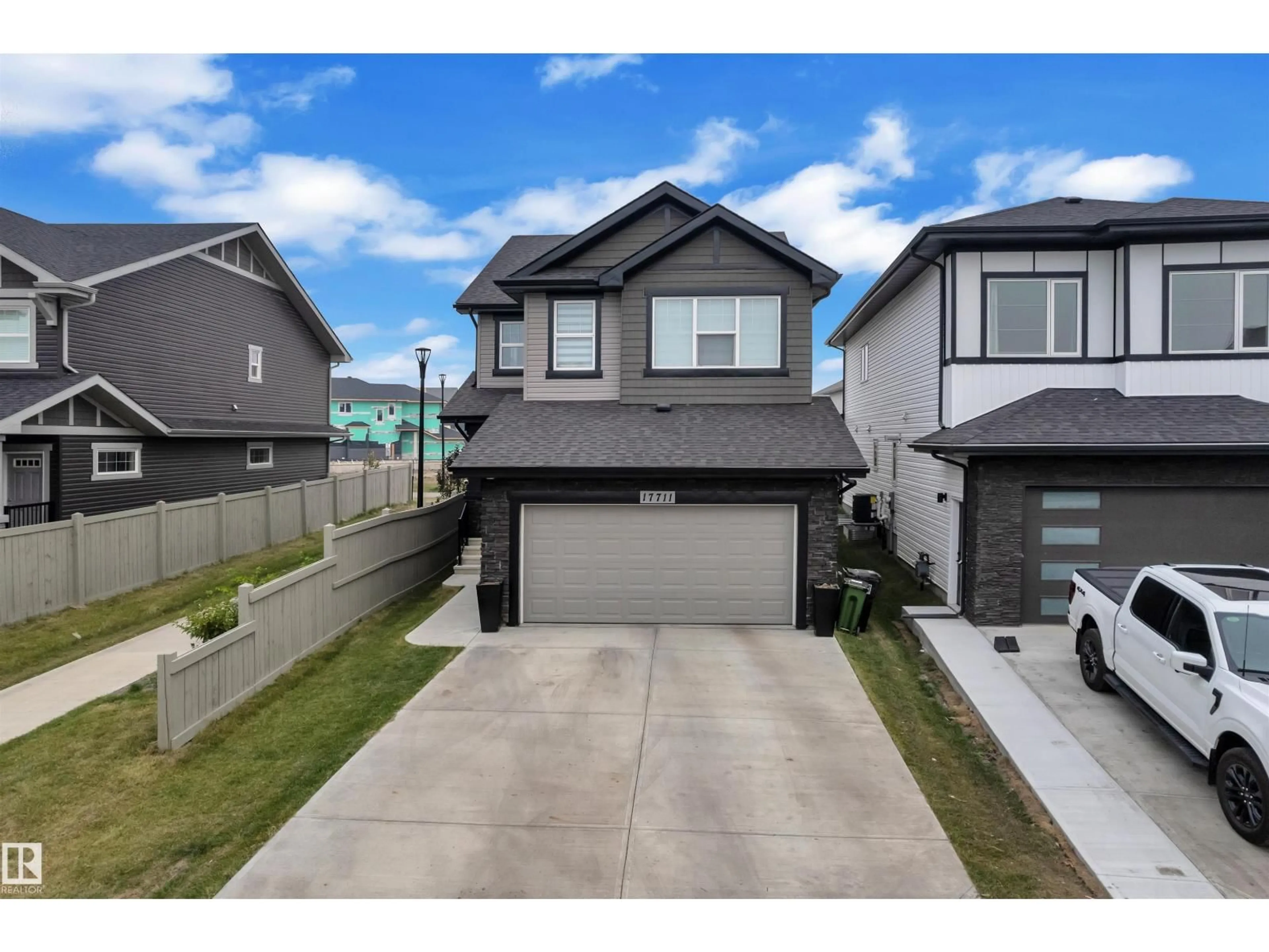 A pic from outside/outdoor area/front of a property/back of a property/a pic from drone, street for 17711 73 ST, Edmonton Alberta T5Z0V9