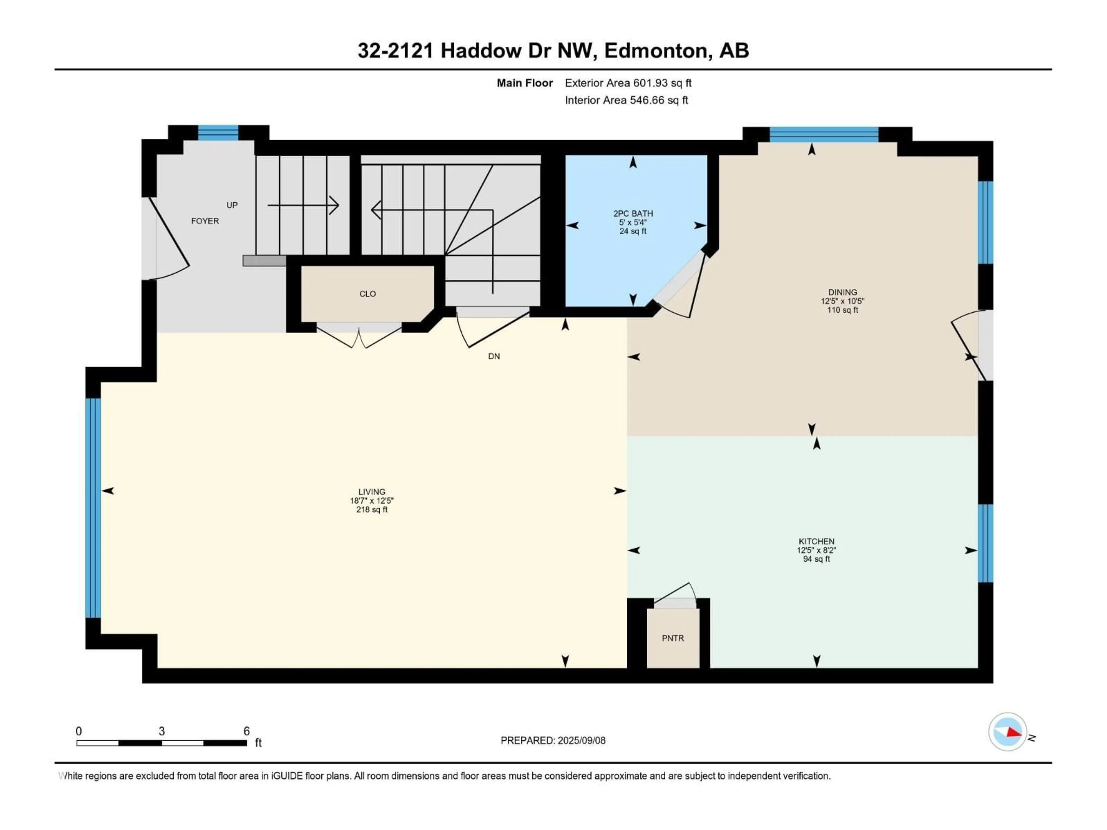 Floor plan for #32 - 2121 HADDOW DR, Edmonton Alberta T6R0W6