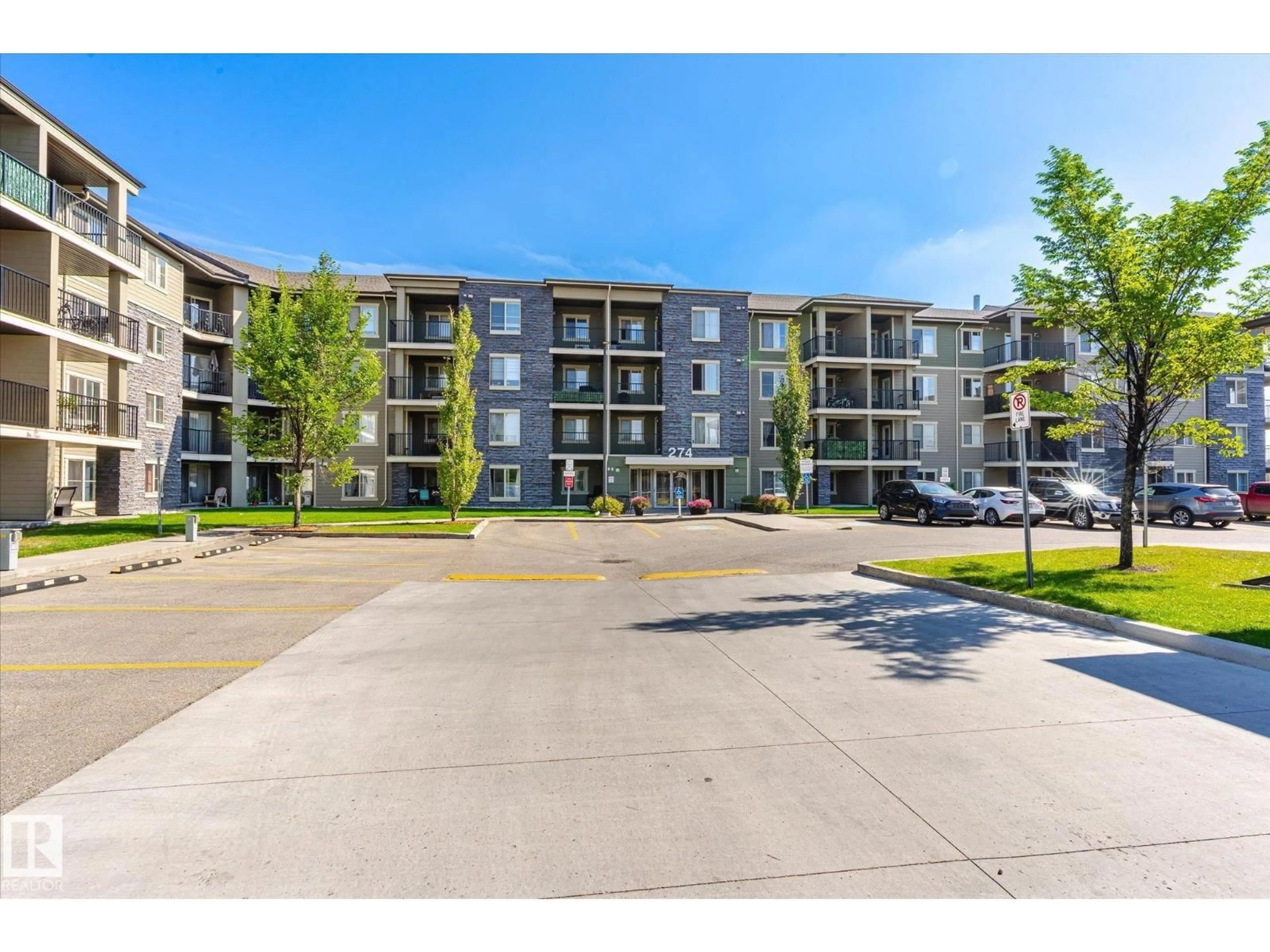 A pic from outside/outdoor area/front of a property/back of a property/a pic from drone, unknown for #104 - 274 MCCONACHIE DR, Edmonton Alberta T5Y3N4