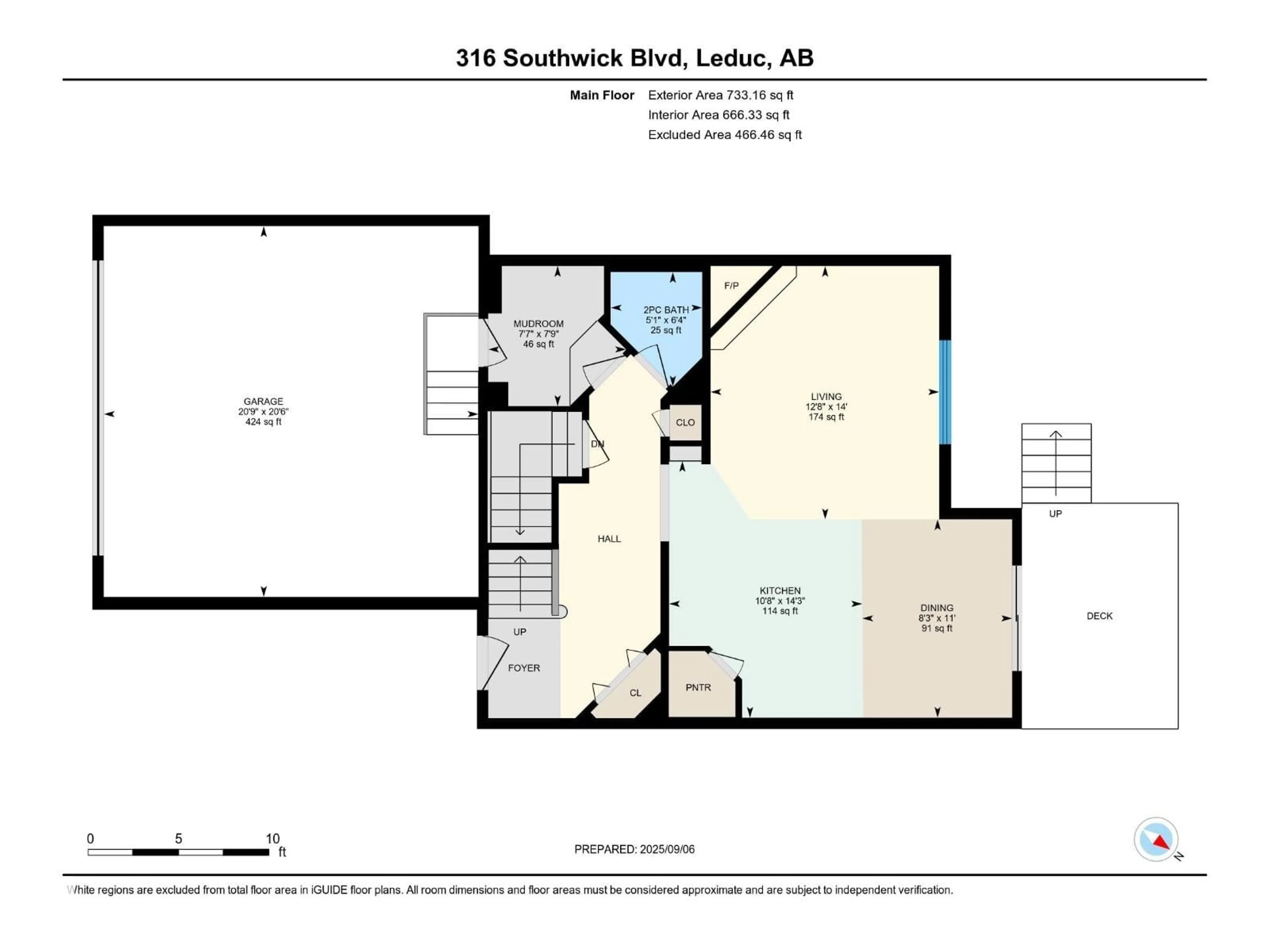 Floor plan for 316 SOUTHWICK BV, Leduc Alberta T9E0E8
