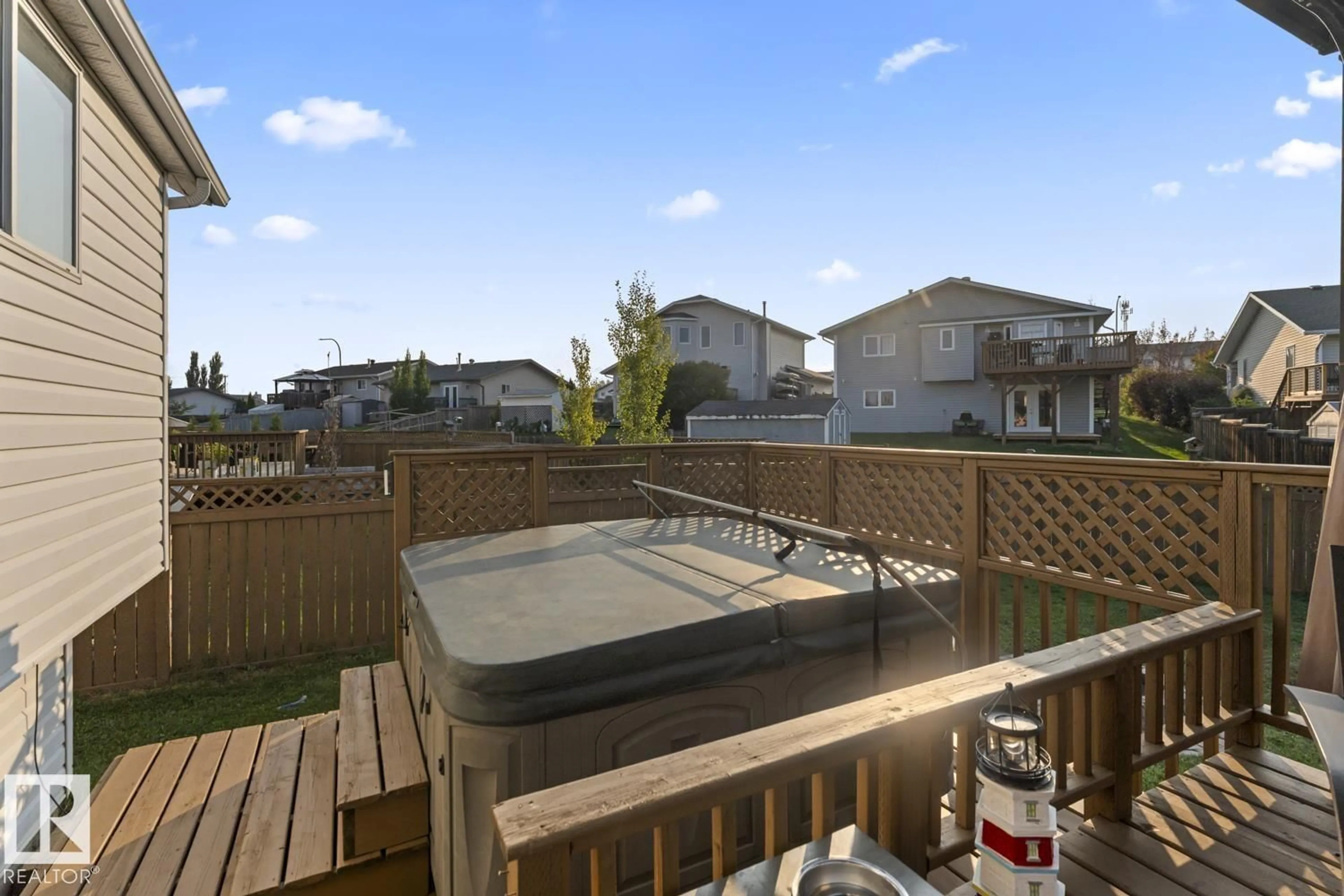 Patio, water/lake/river/ocean view for 1403 LAKERIDGE CL, Cold Lake Alberta T9M1K9