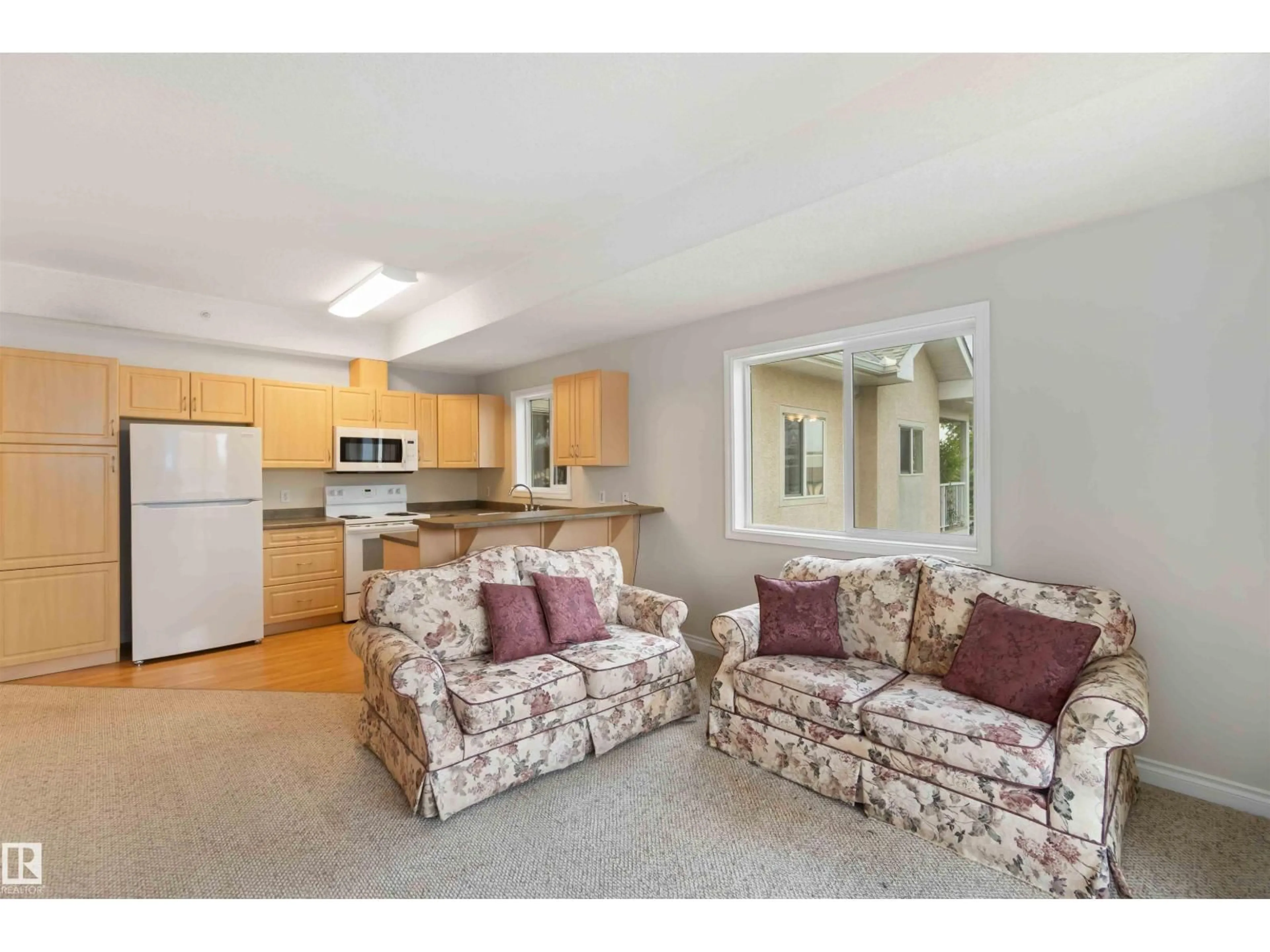 Living room with furniture, unknown for #304 - 10008 151 ST NW, Edmonton Alberta T5P1T3