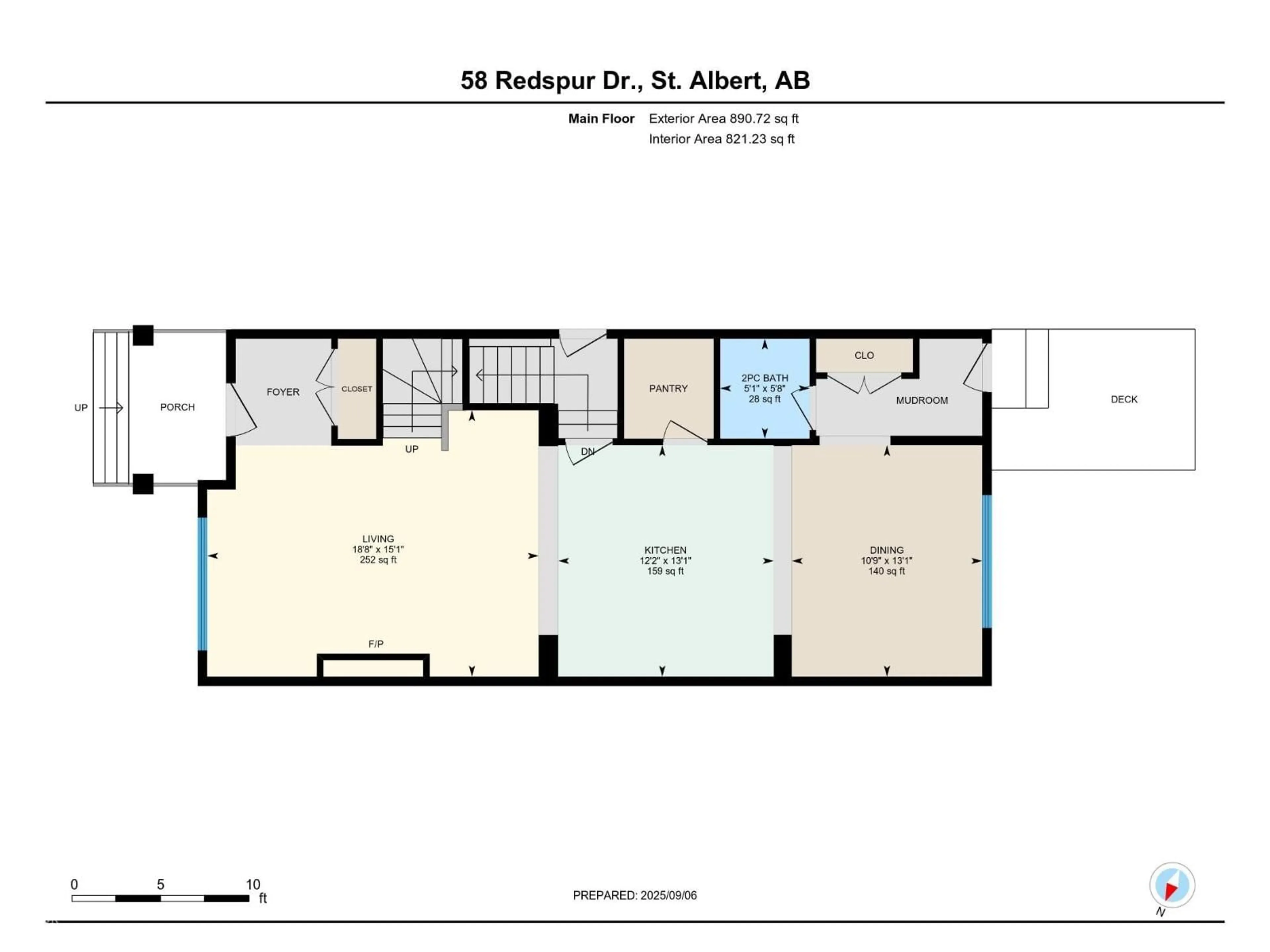 Floor plan for 58 REDSPUR DR, St. Albert Alberta T8N7Y6