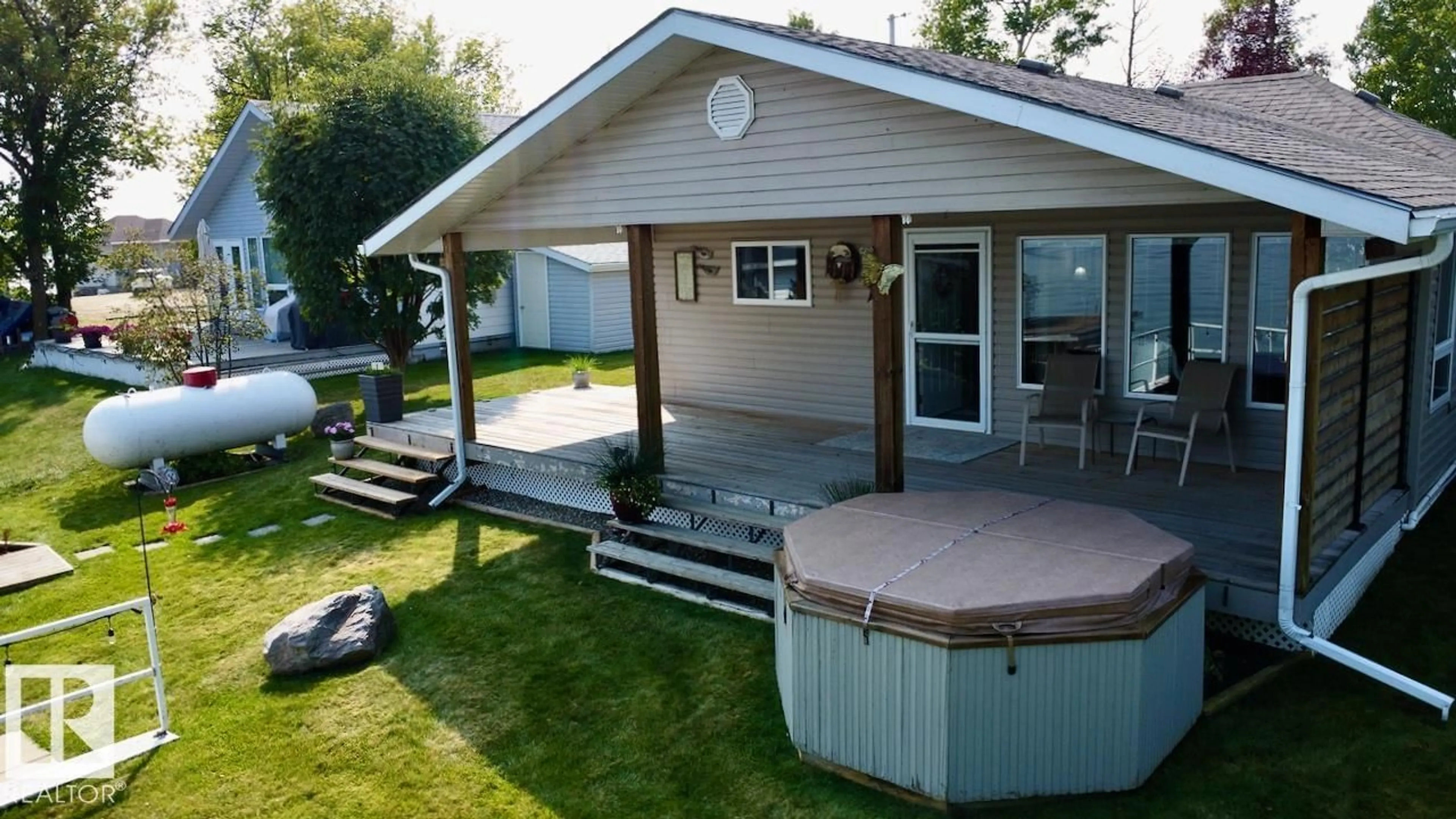 Patio, street for 37 - 5427 HWY 633 HWY, Rural Lac Ste. Anne County Alberta T0E0L0