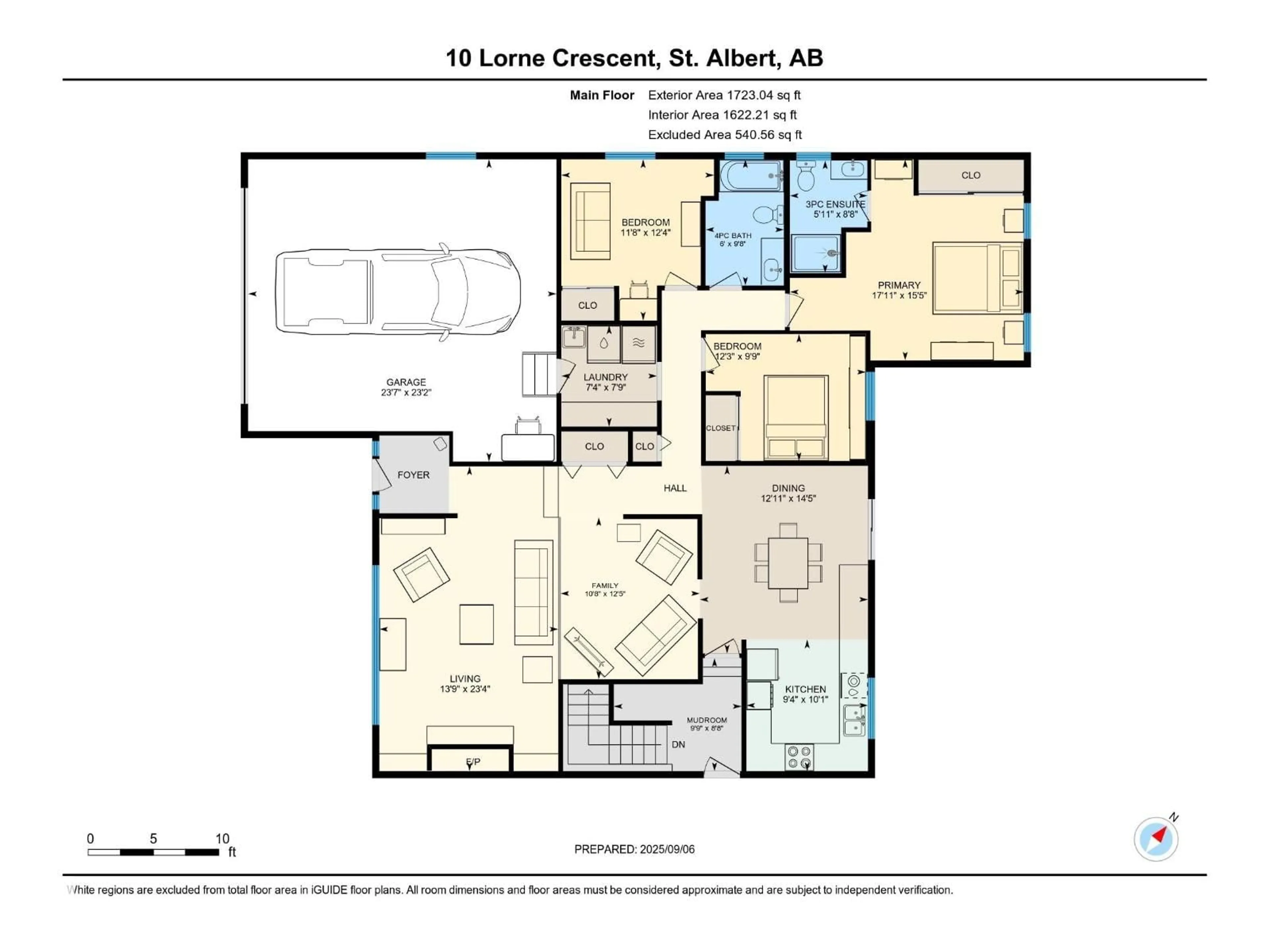 Floor plan for 10 LORNE CR, St. Albert Alberta T8N3R2