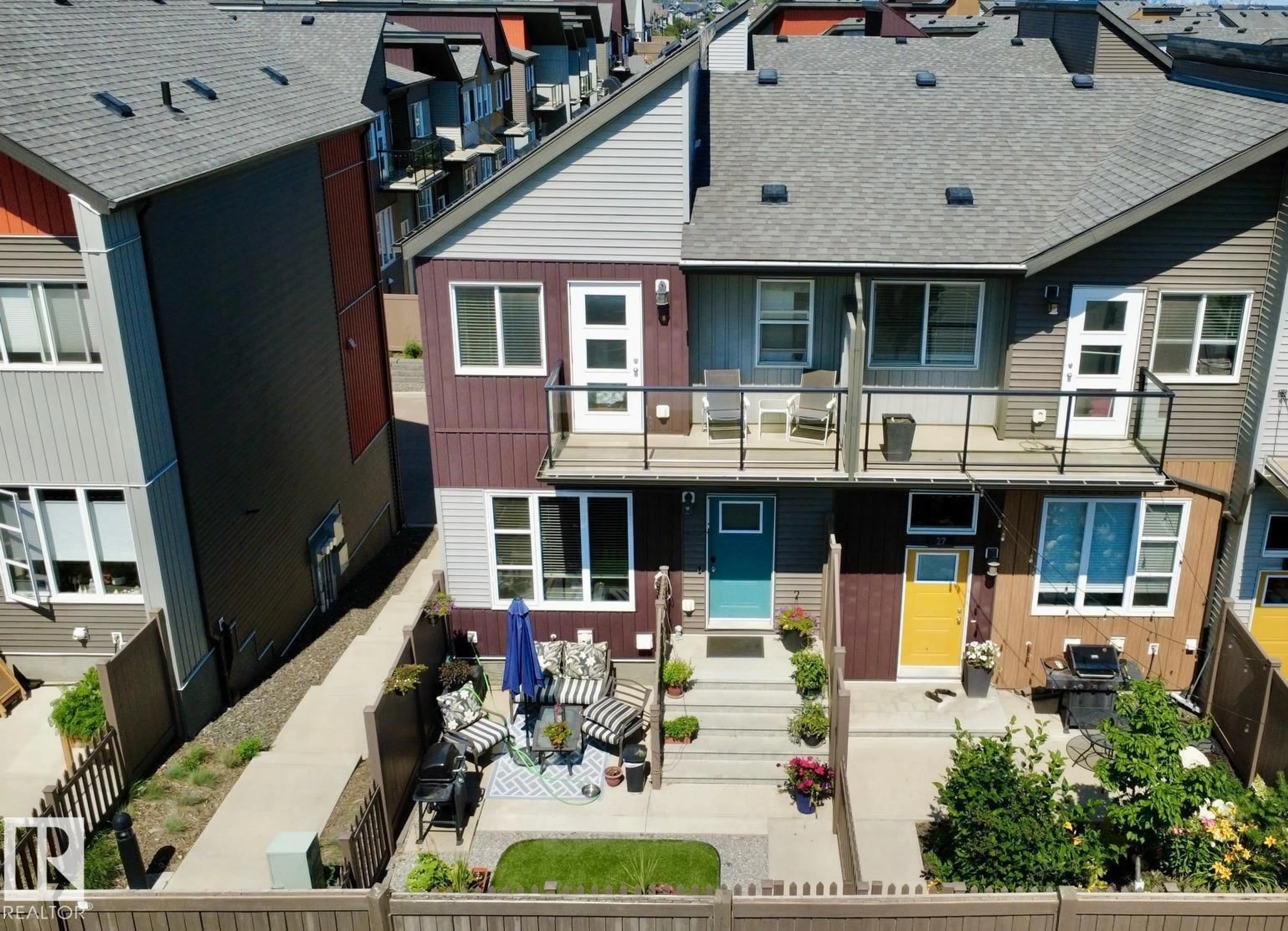A pic from outside/outdoor area/front of a property/back of a property/a pic from drone, city buildings view from balcony for 26 - 4470 PROWSE RD, Edmonton Alberta T6W3R5