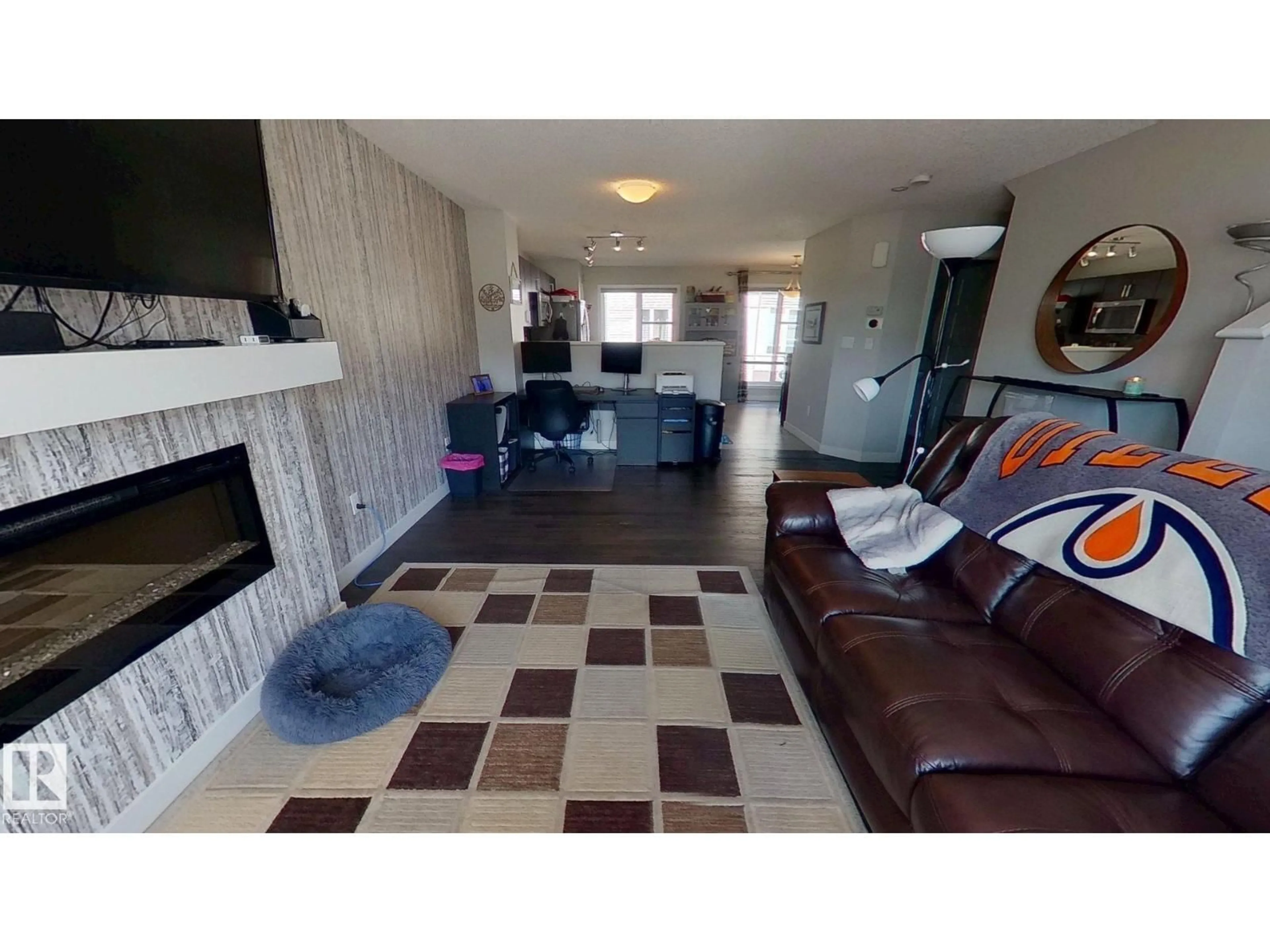 Living room with furniture, ceramic/tile floor for 26 - 4470 PROWSE RD, Edmonton Alberta T6W3R5