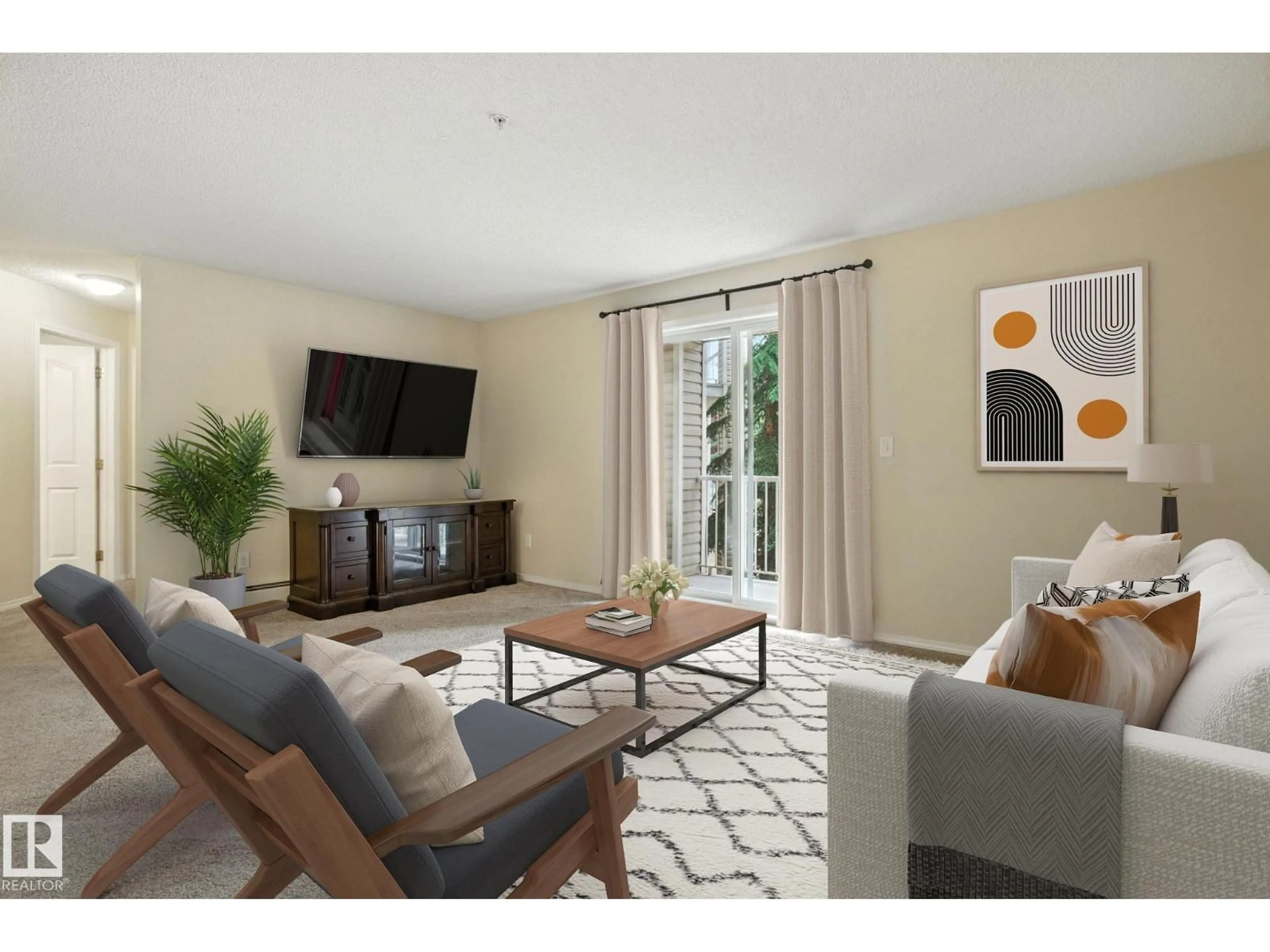 Living room with furniture, unknown for 2207 80 ST NW, Edmonton Alberta T5B4X9