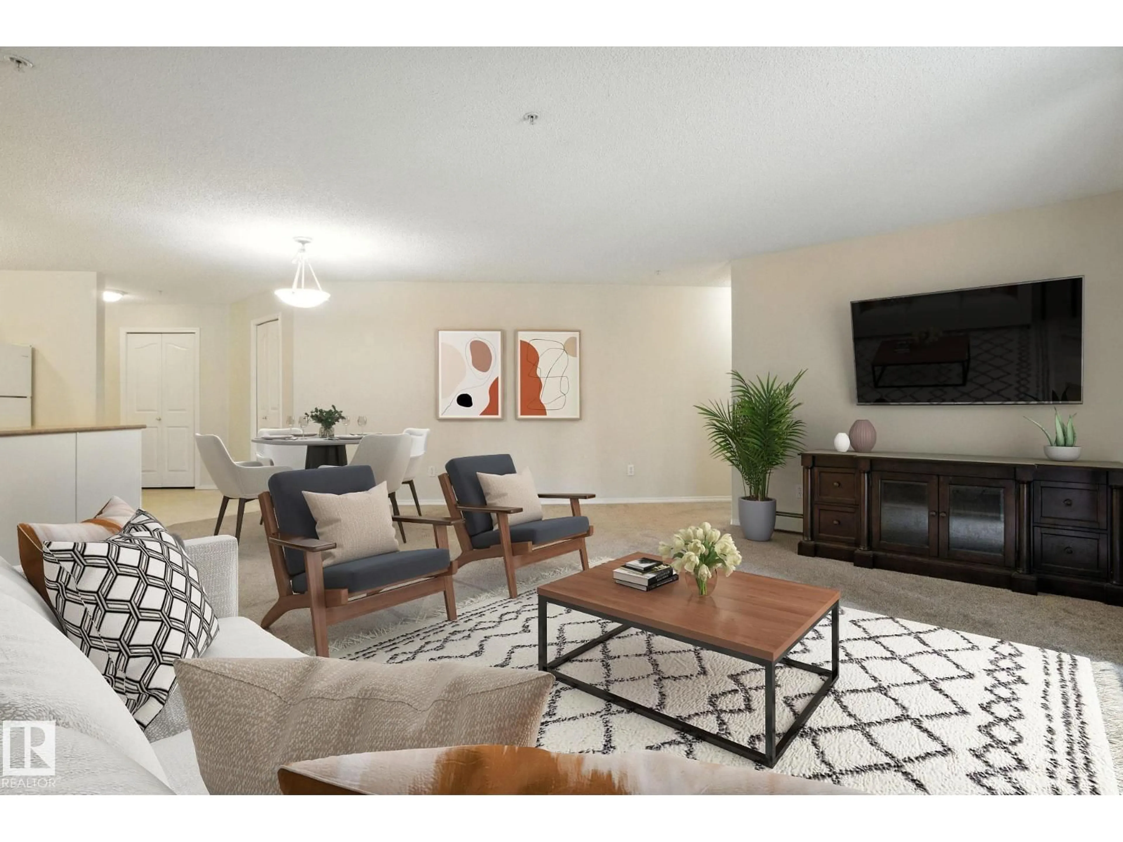 Living room with furniture, unknown for 2207 80 ST NW, Edmonton Alberta T5B4X9